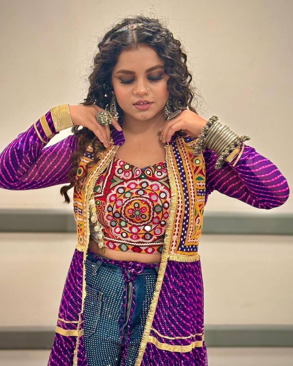 " NAVRATRI SPECIAL SHRUG AND BLOUSE "