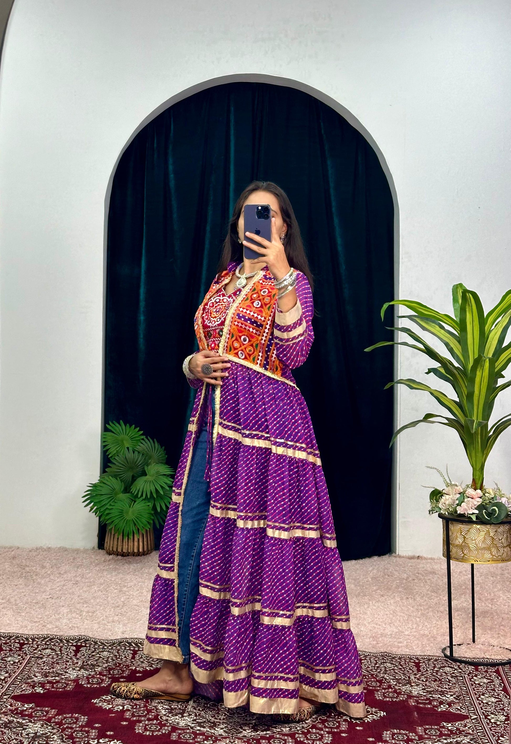 " NAVRATRI SPECIAL SHRUG AND BLOUSE "