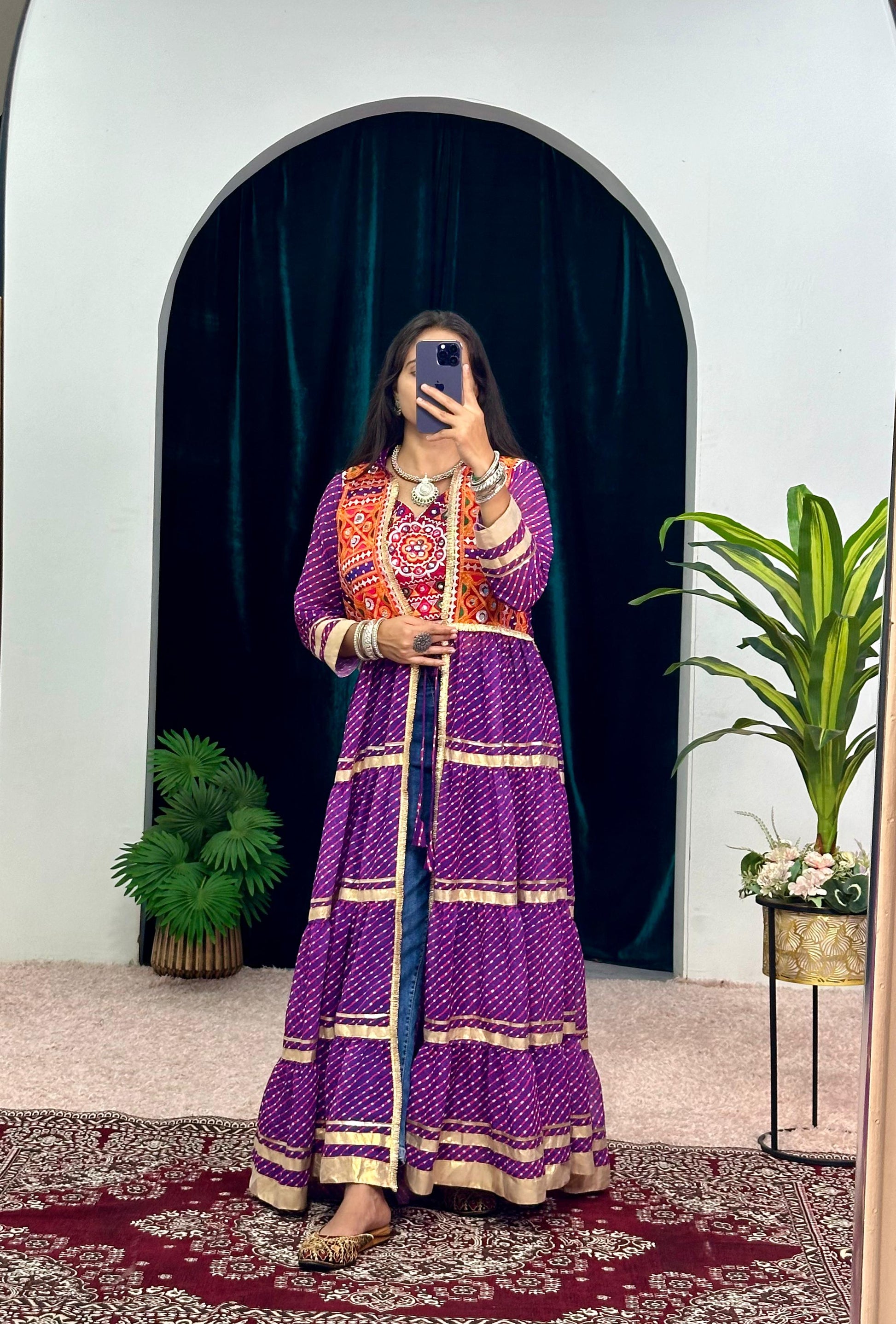 " NAVRATRI SPECIAL SHRUG AND BLOUSE "