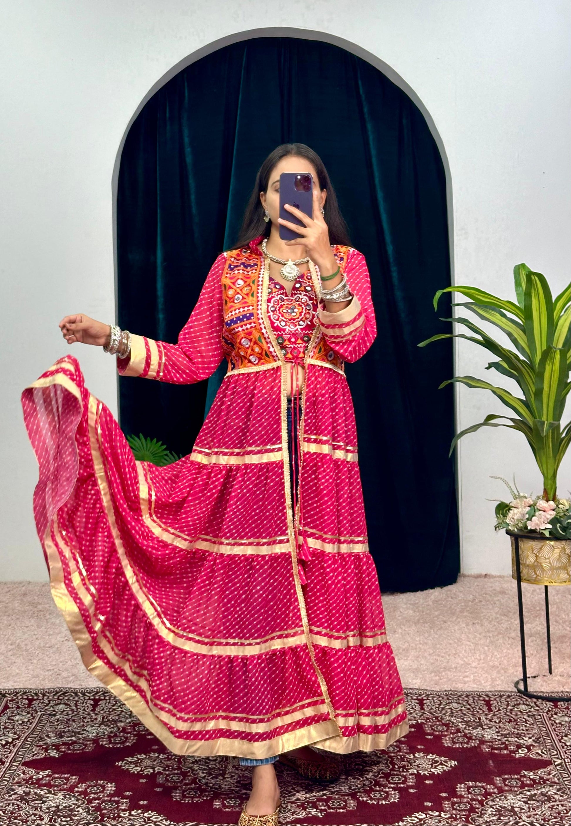 " NAVRATRI SPECIAL SHRUG AND BLOUSE "