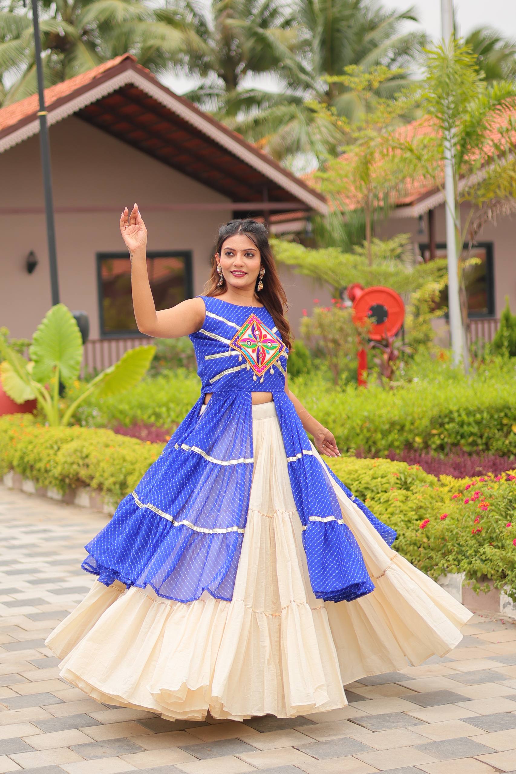 Navratri Special Gamathi Work Lehenga choli | Krushi Life Style