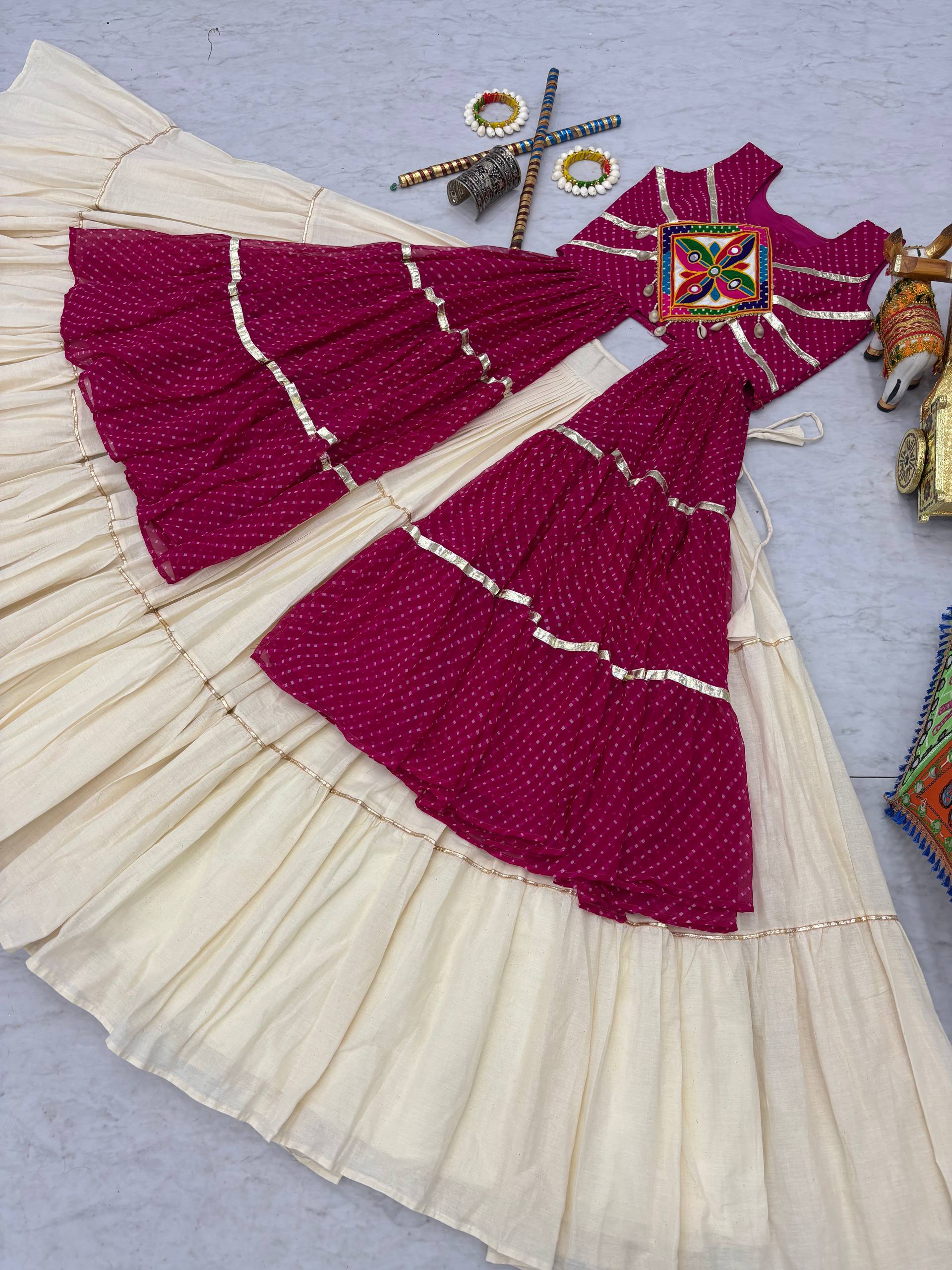 Navratri Special Gamathi Work Lehenga choli | Krushi Life Style