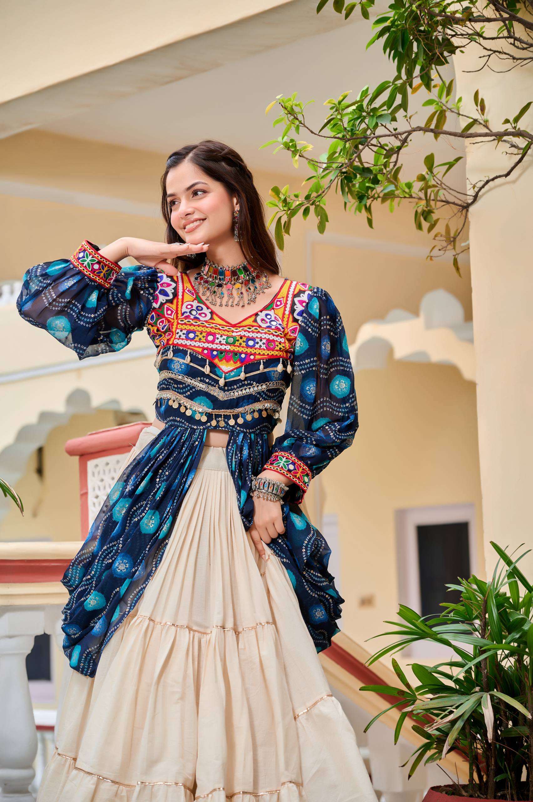 Navratri Special Gamathi Work Lehenga choli | Krushi Life Style