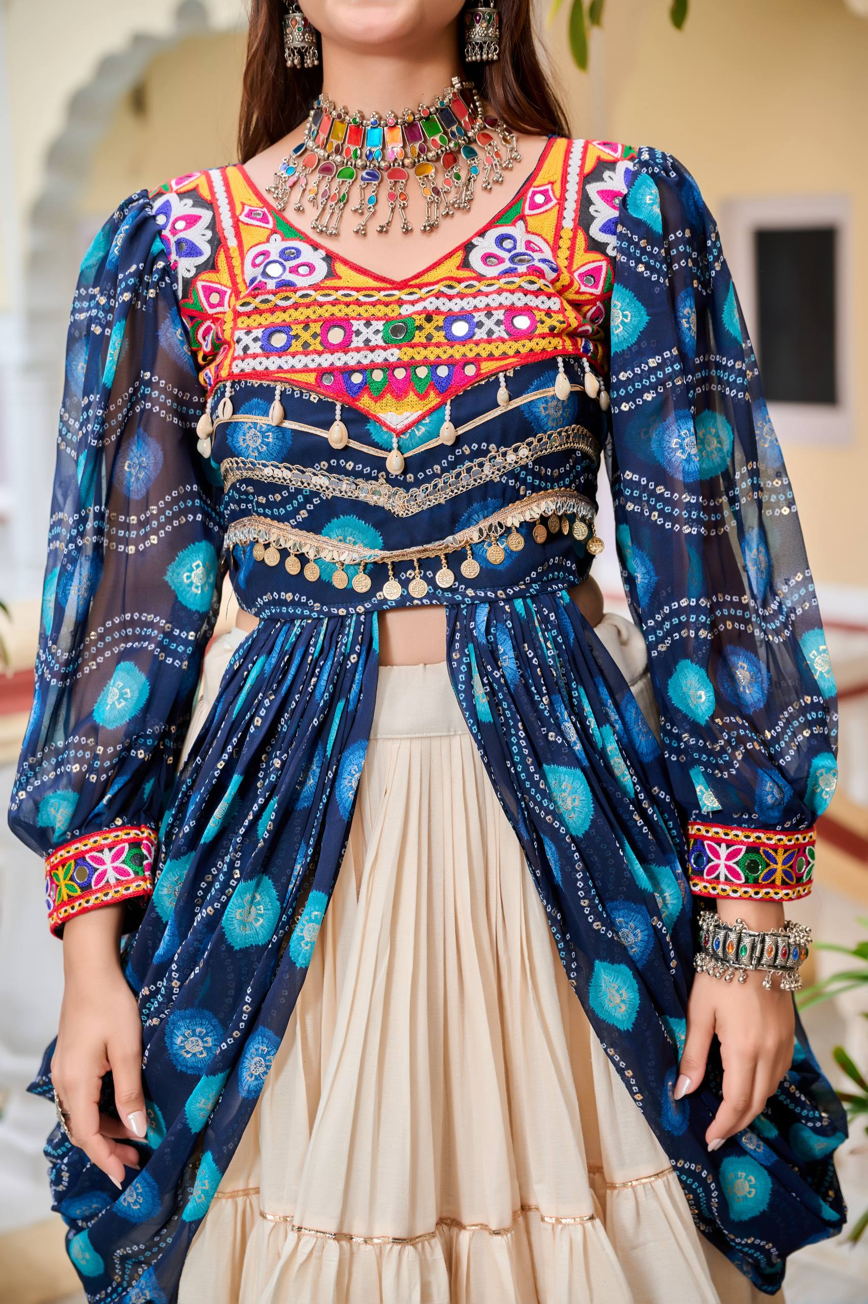 Navratri Special Gamathi Work Lehenga choli | Krushi Life Style