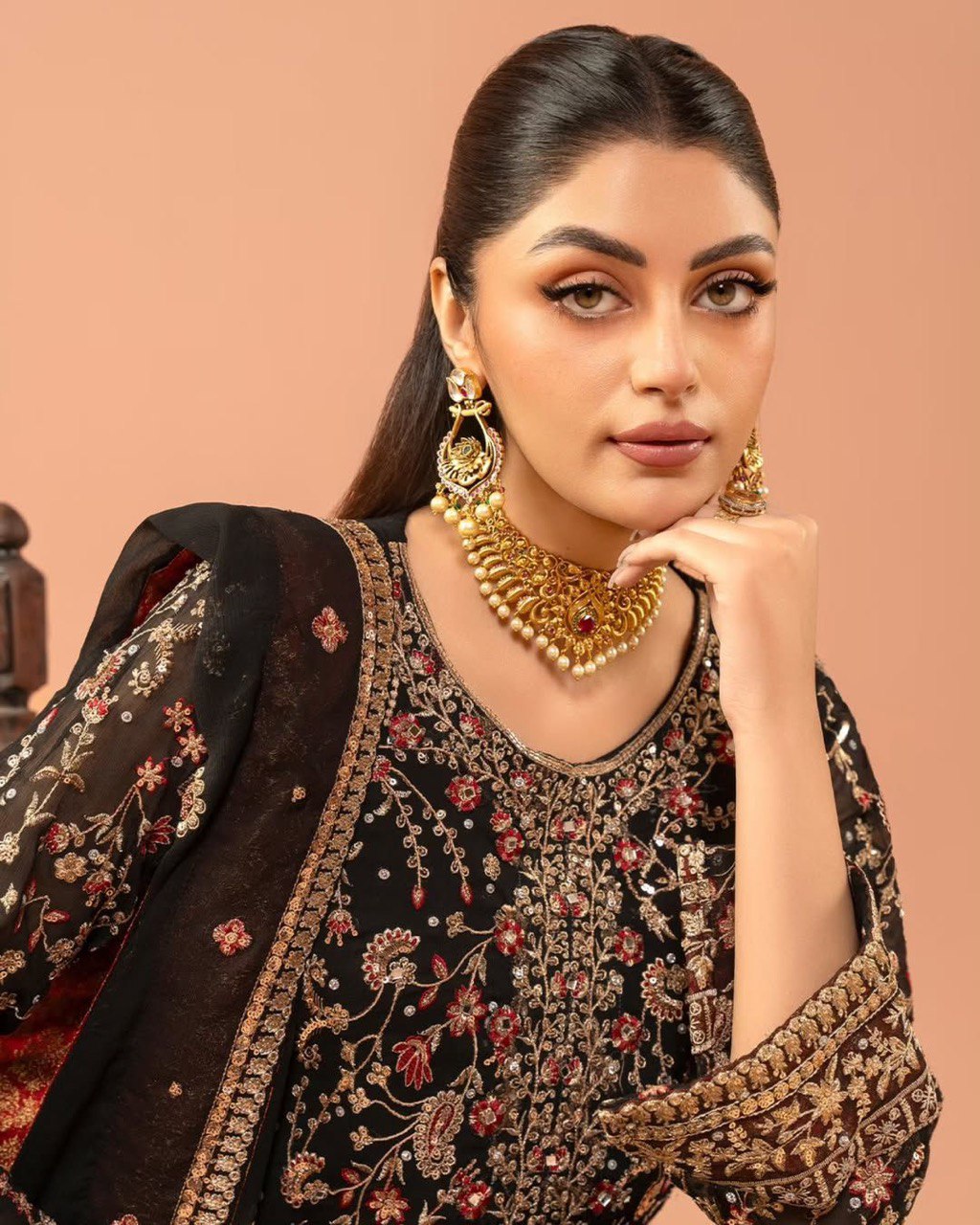 "Midnight Heritage Embroidery| Krushi Life Style "