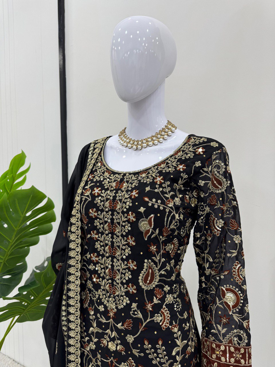 "Midnight Heritage Embroidery| Krushi Life Style "
