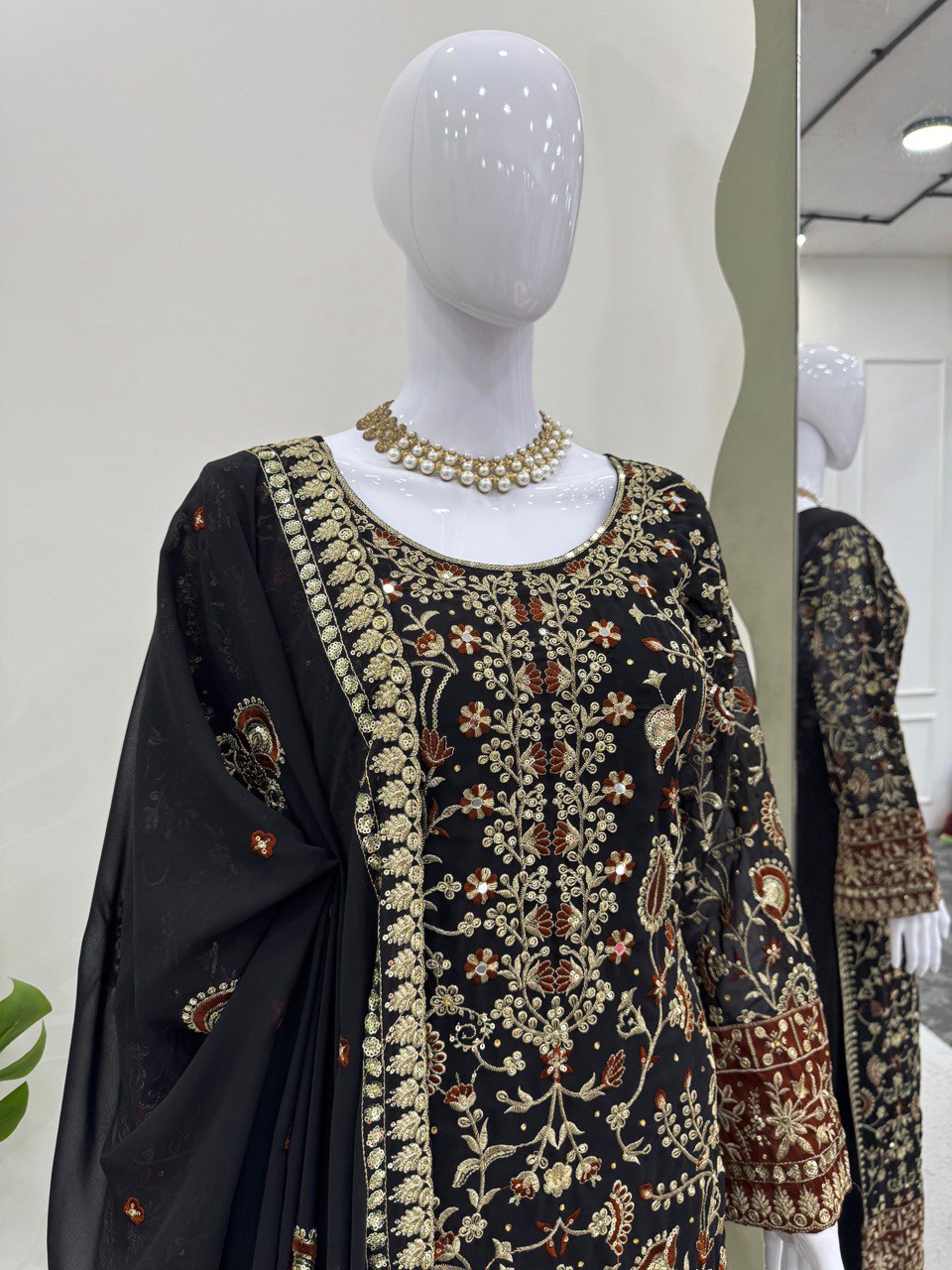 "Midnight Heritage Embroidery| Krushi Life Style "