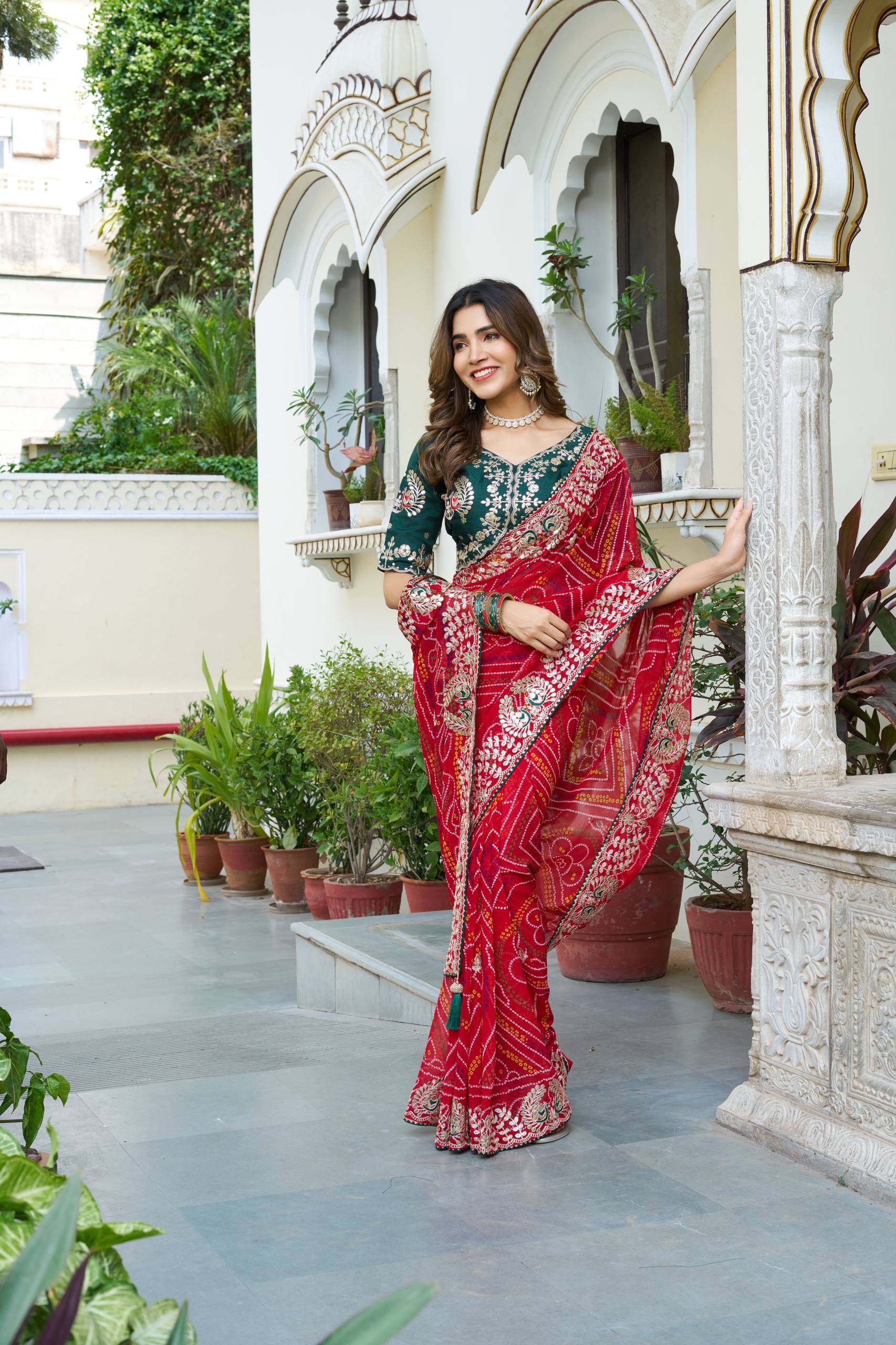 " Festival bandhrej saree | Krushi Life Style "