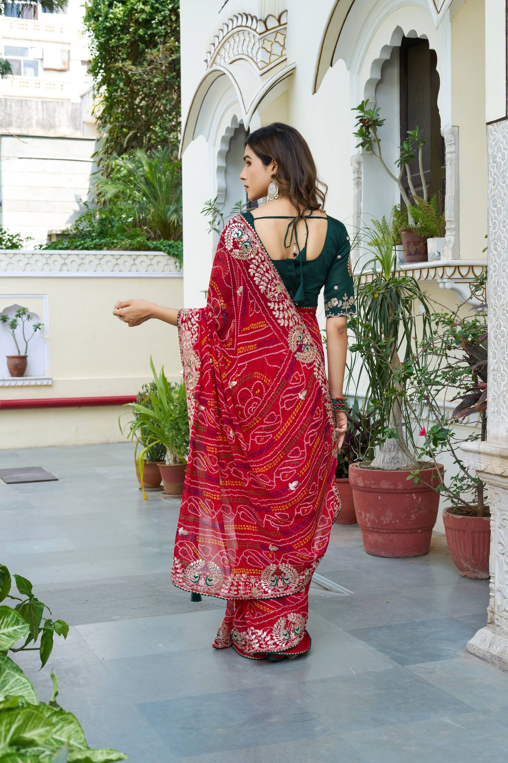 " Festival bandhrej saree | Krushi Life Style "