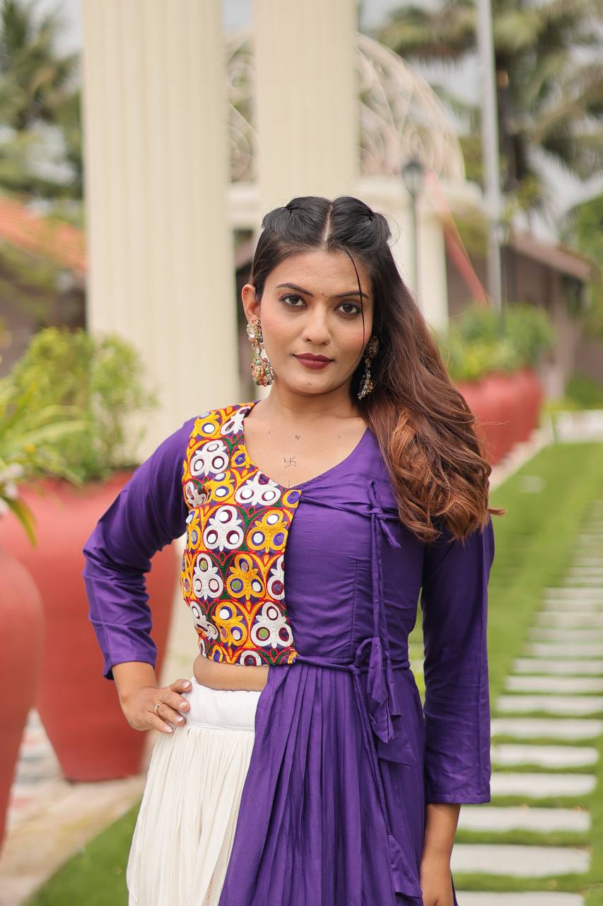 "Navratri Special Gamathi Work Lehenga cholib | Krushi Life Style"