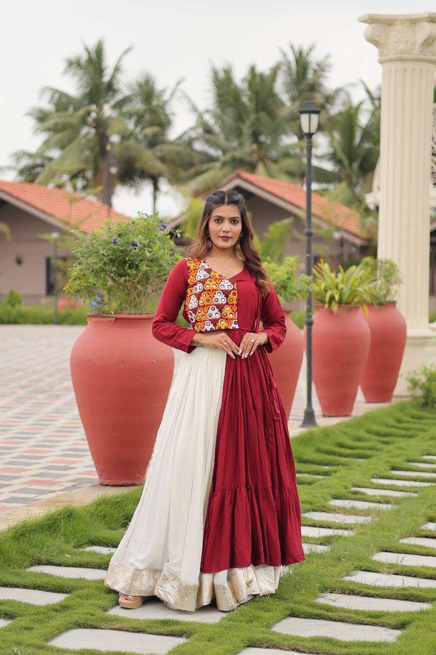 "Navratri Special Gamathi Work Lehenga cholib | Krushi Life Style"