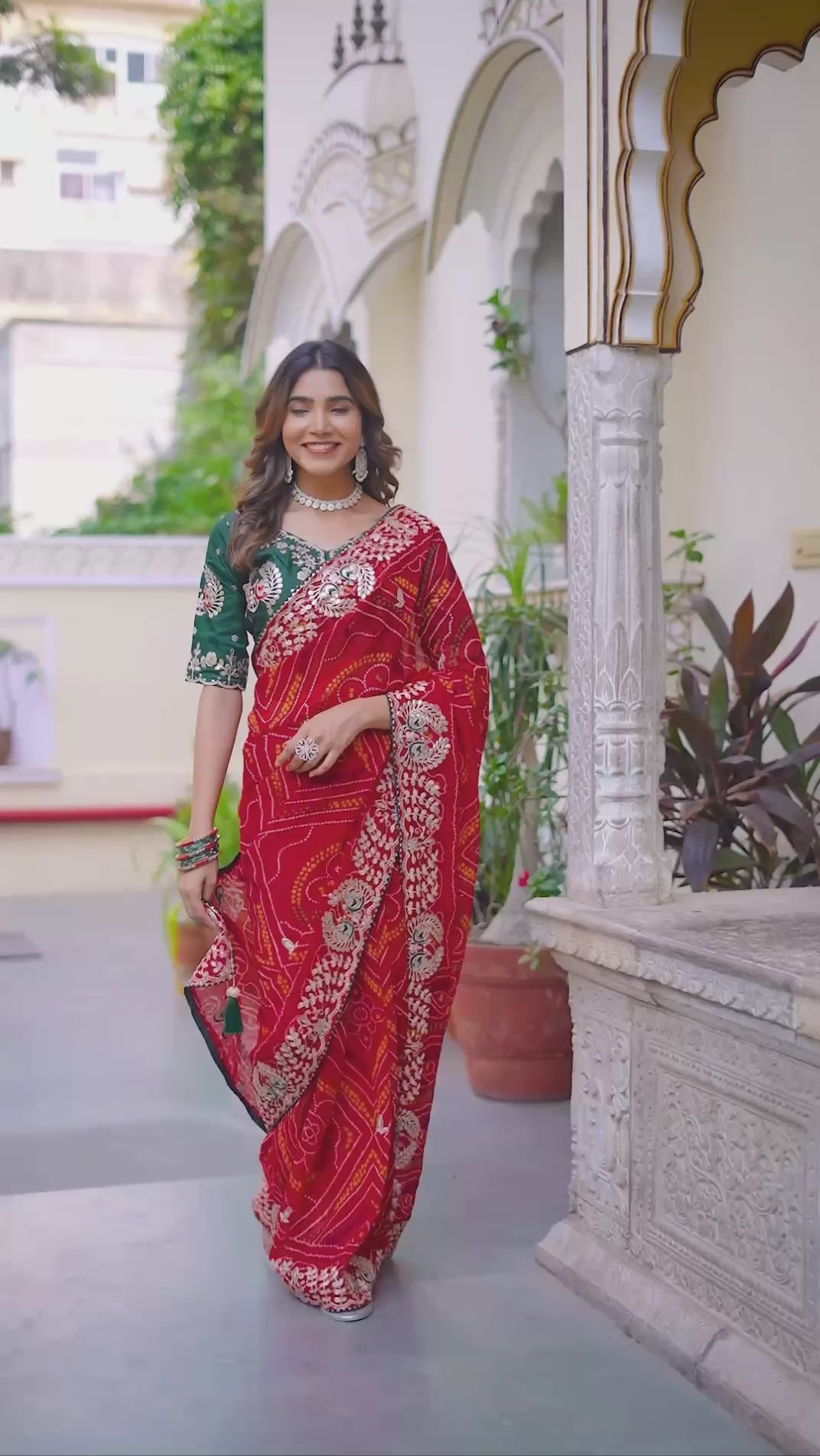 " Festival bandhrej saree | Krushi Life Style "