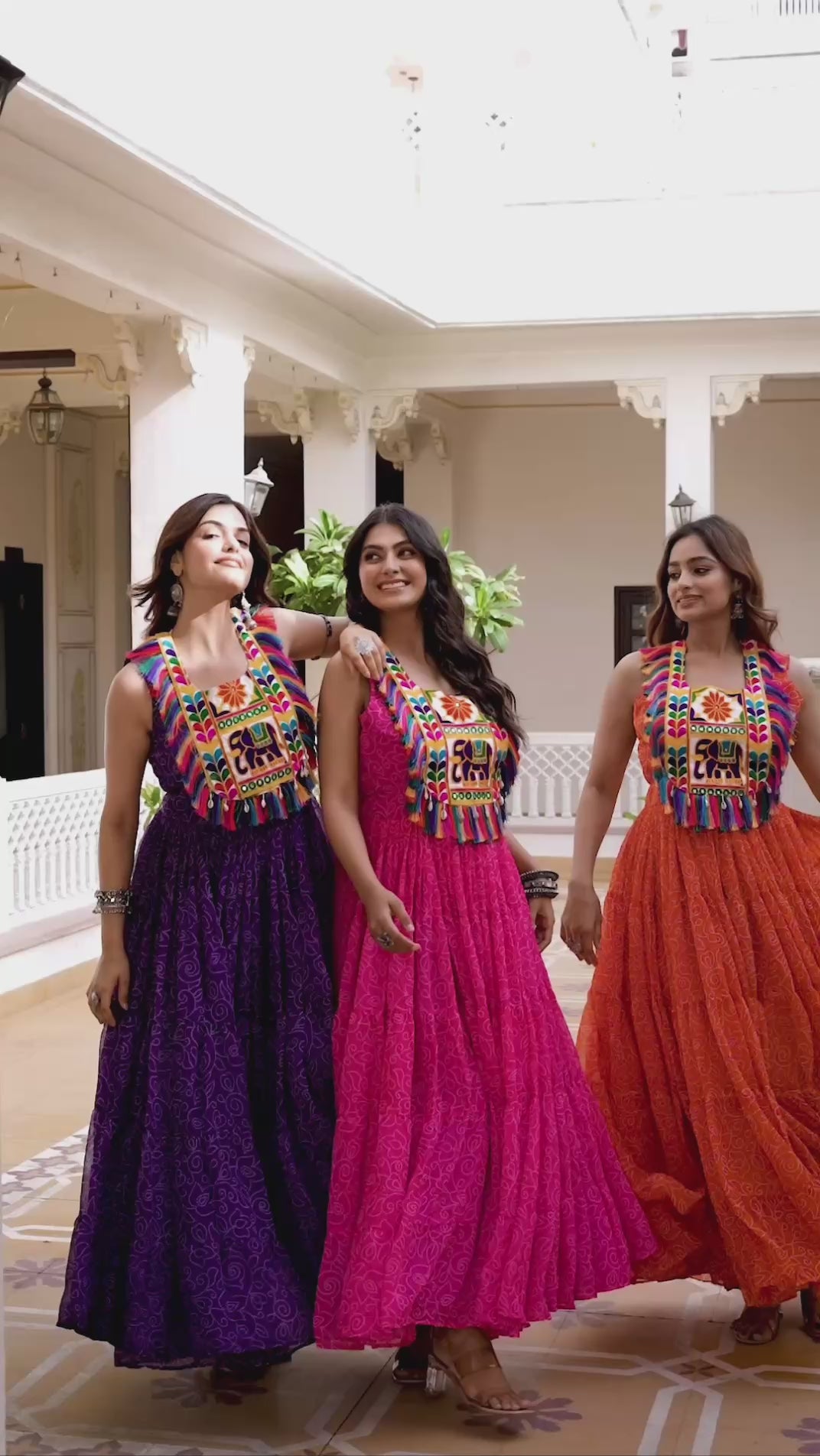 " Navratri Special Gamathi Work Gown | Krushi Life Style "