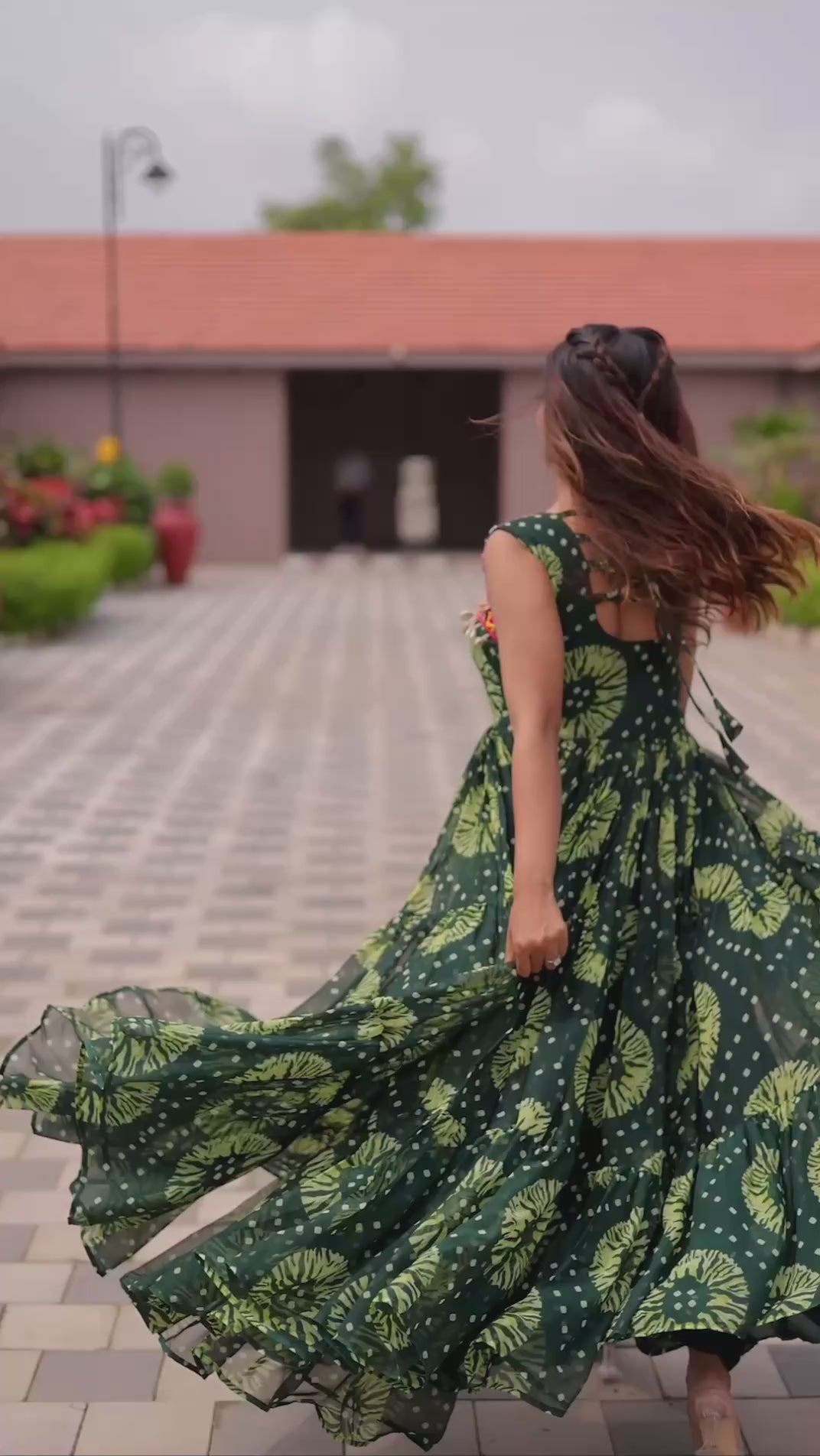 " Navratri Special Gamathi Work Gown| Krushi Life Style "