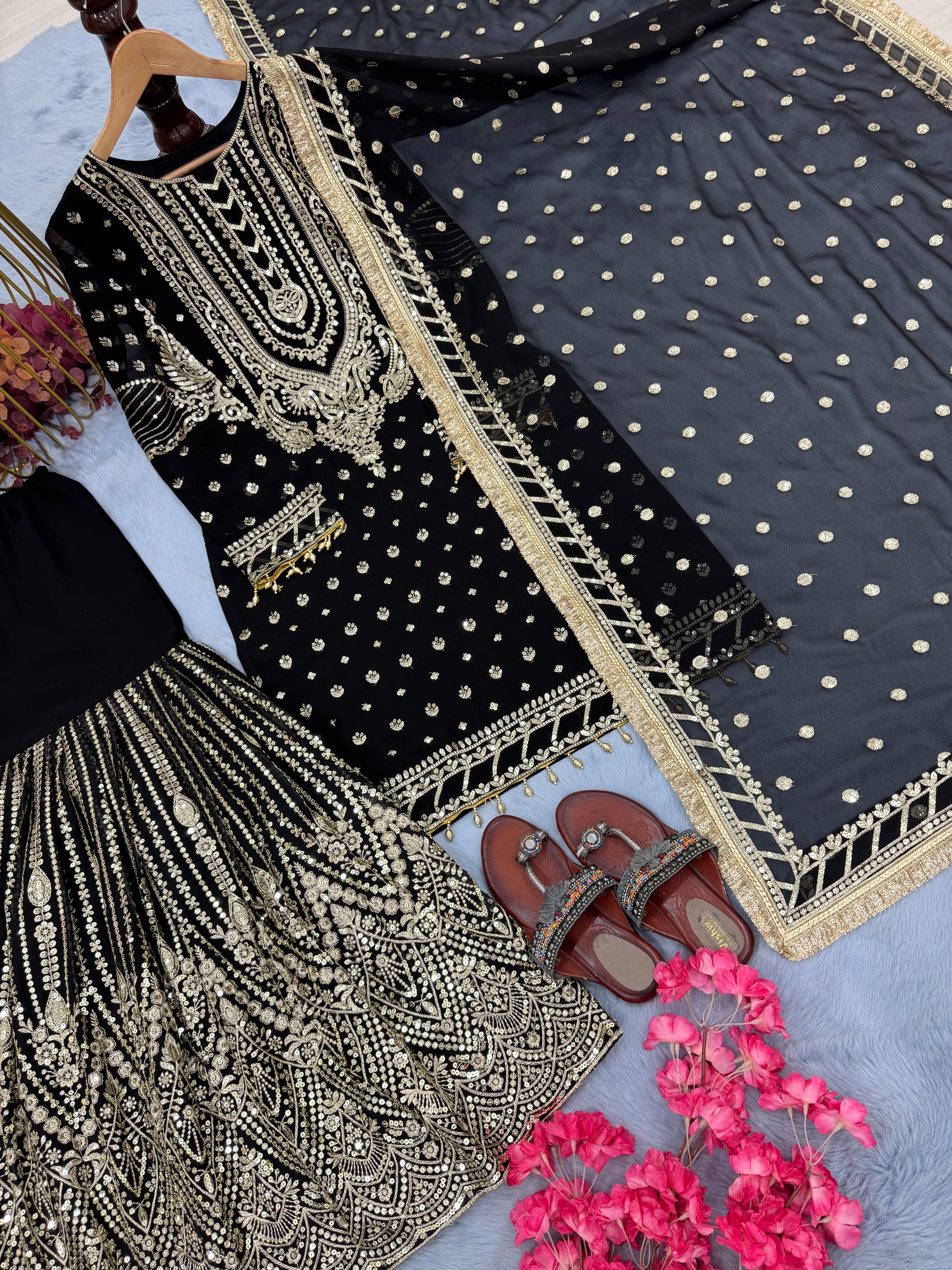 PREMIUM DESIGNER READYMADE TOP PLAZZO & DUPATTA COLLECTIONS