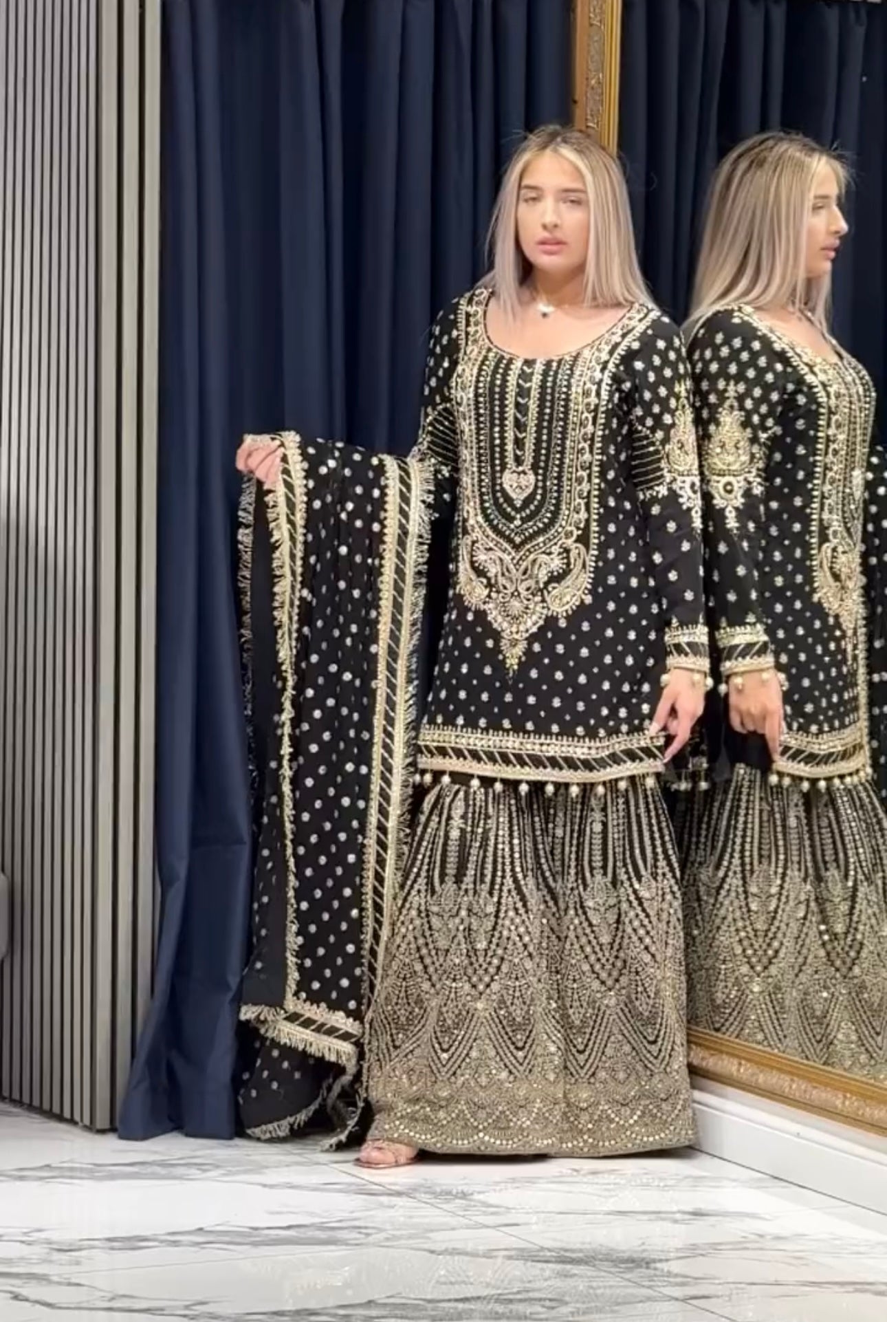 PREMIUM DESIGNER READYMADE TOP PLAZZO & DUPATTA COLLECTIONS