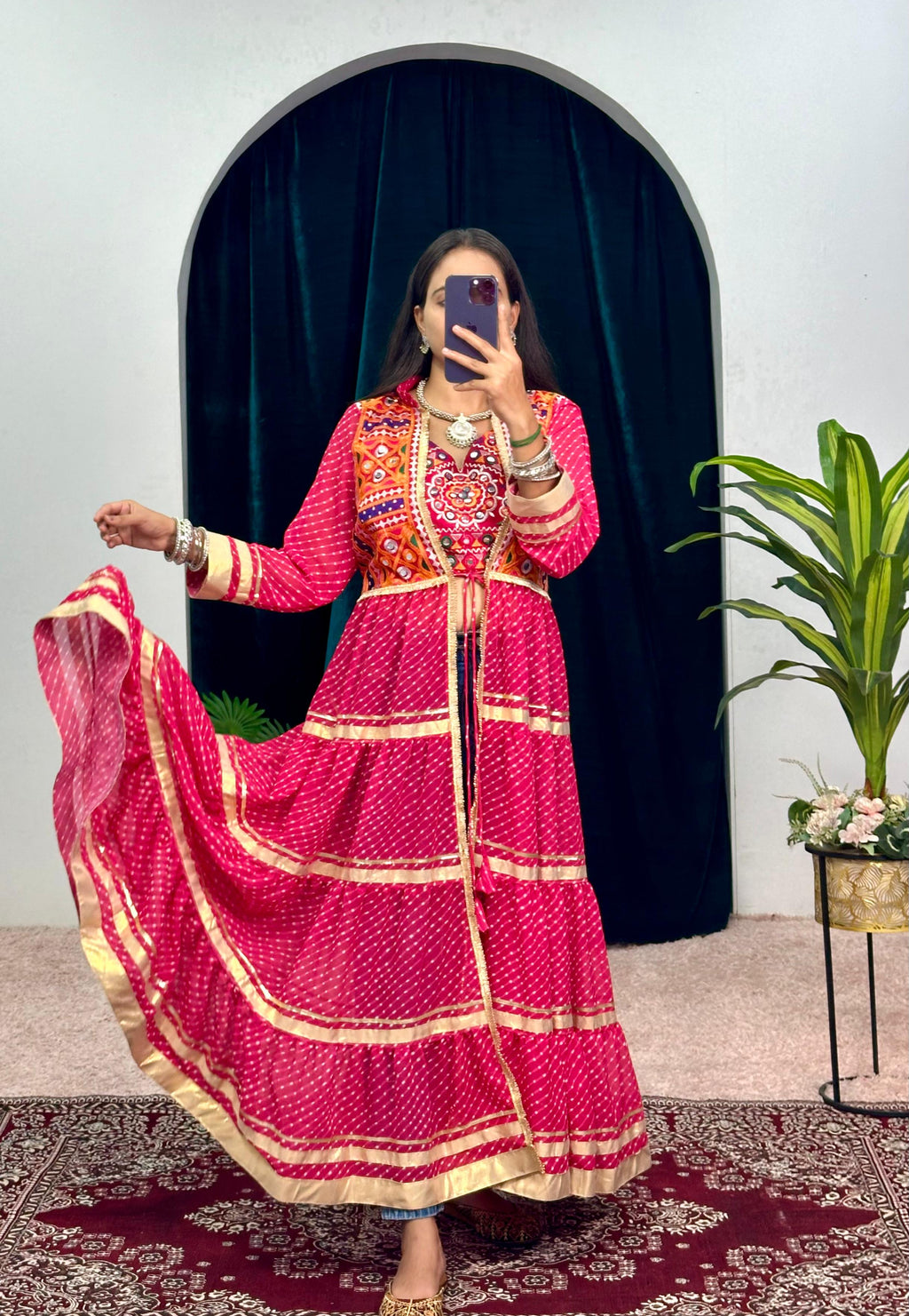 " NAVRATRI SPECIAL SHRUG AND BLOUSE "
