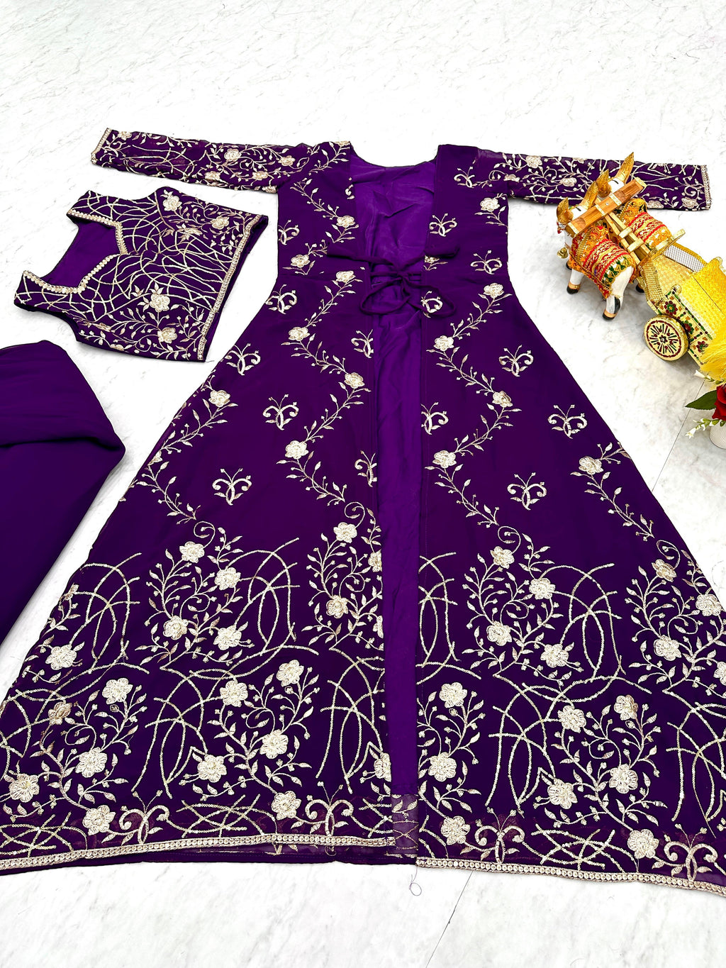 Festival Shrug & Plazza With choli | Krushi Life Style