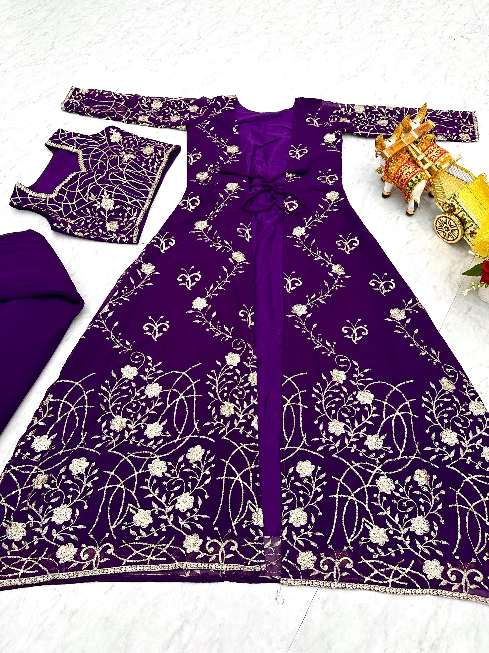 Festival Shrug & Plazza With choli | Krushi Life Style