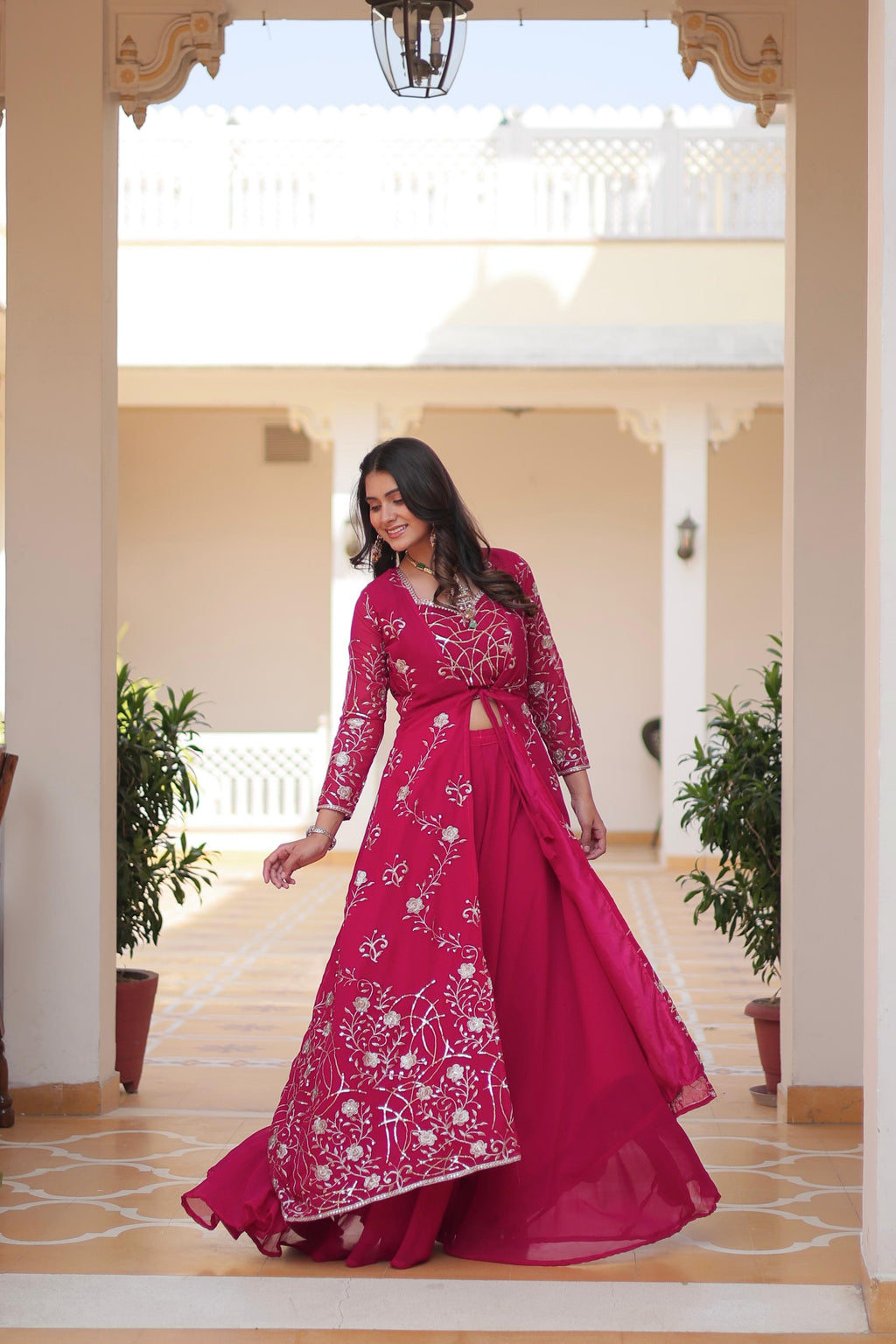 Festival Shrug & Plazza With choli | Krushi Life Style