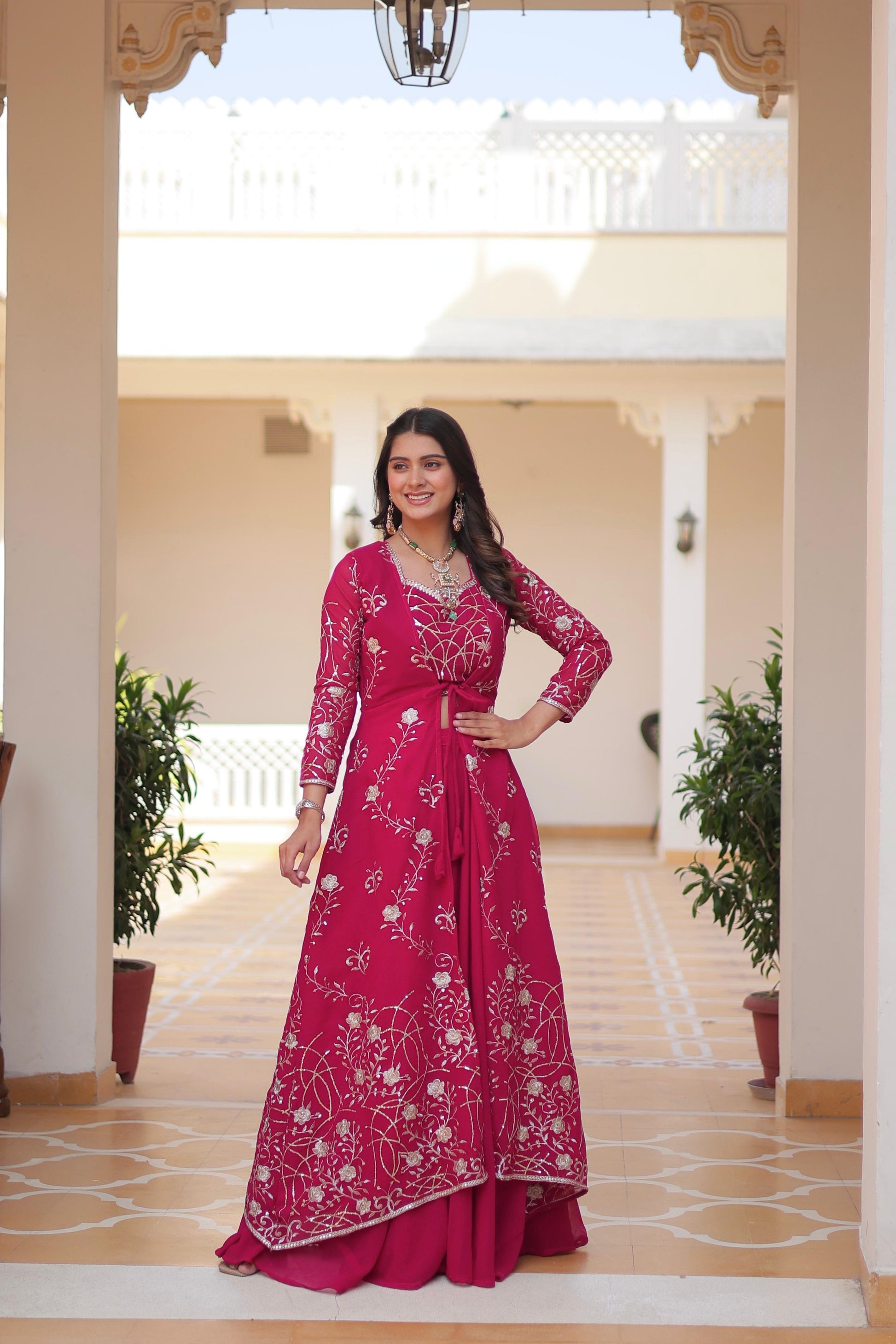 Festival Shrug & Plazza With choli | Krushi Life Style