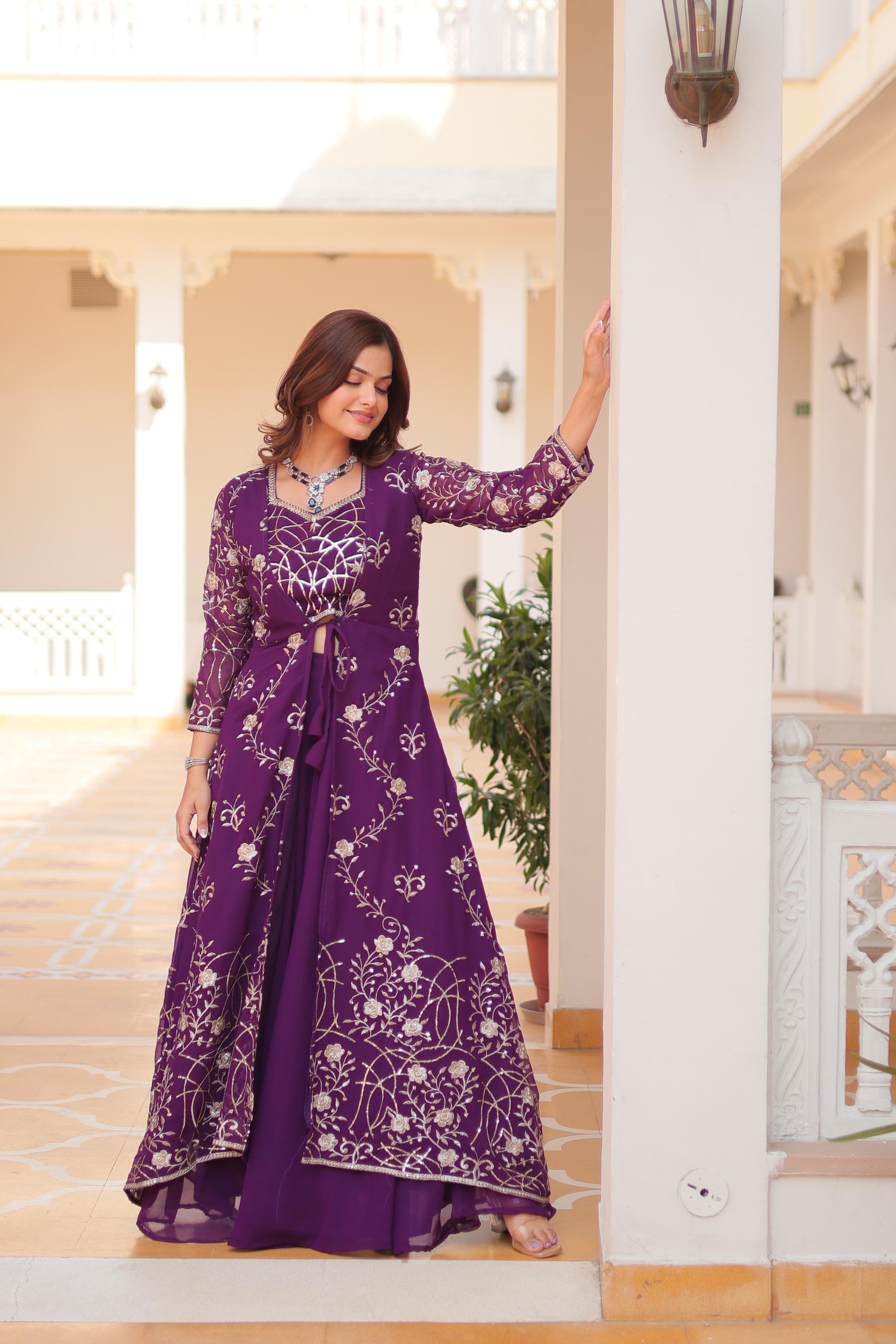 Festival Shrug & Plazza With choli | Krushi Life Style