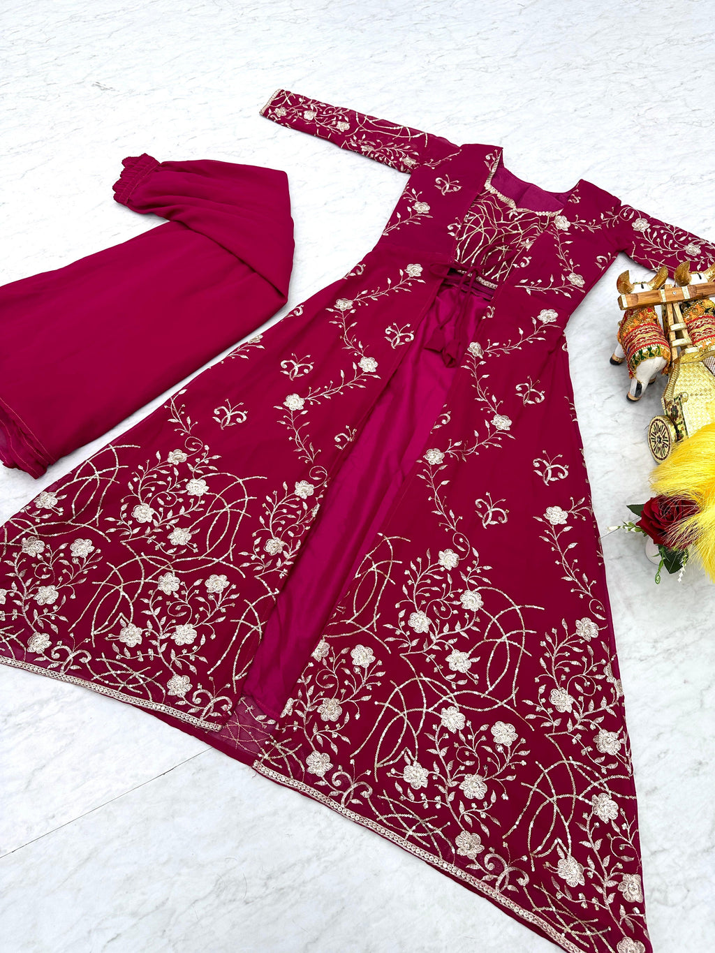 Festival Shrug & Plazza With choli | Krushi Life Style