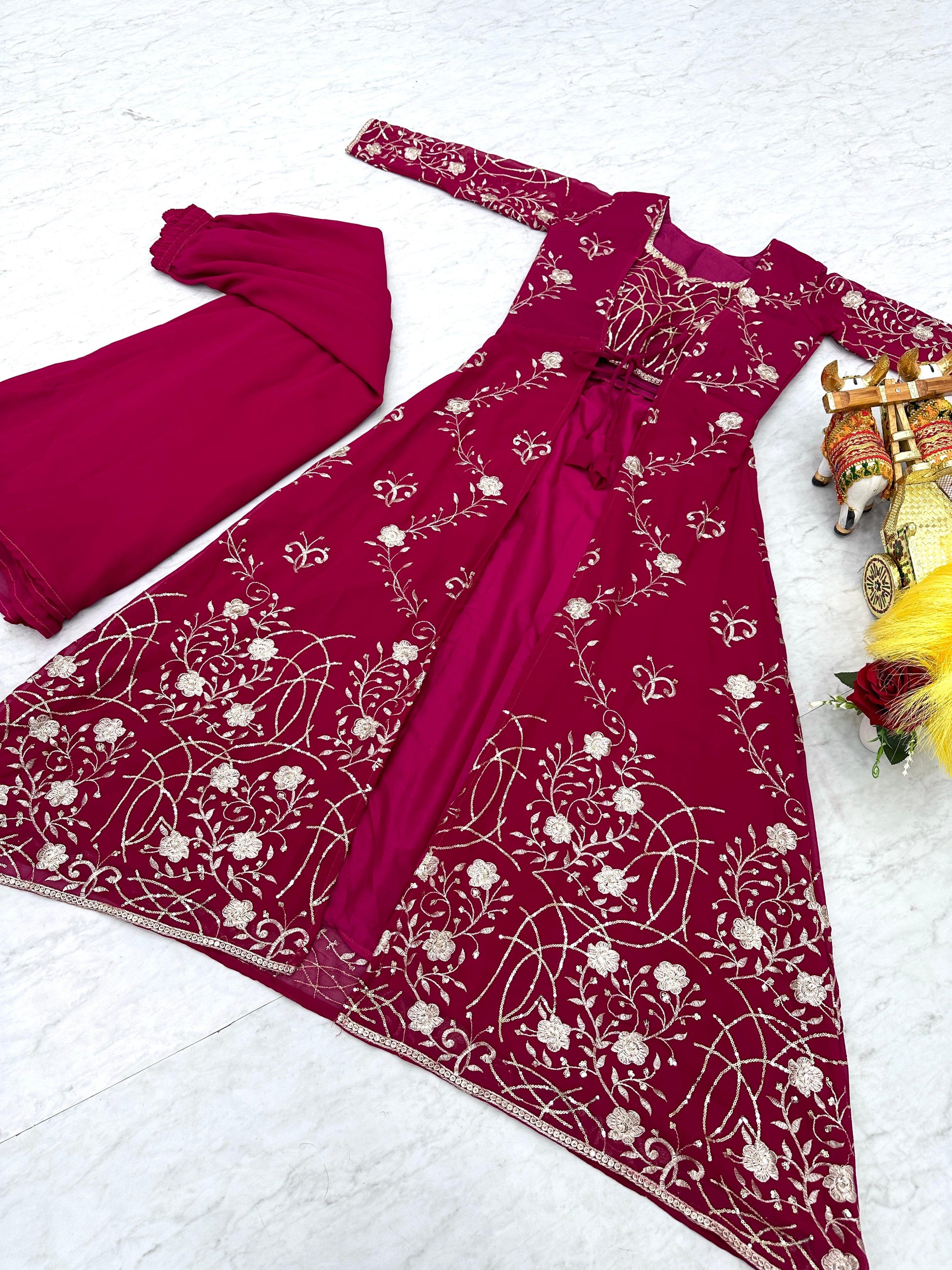 Festival Shrug & Plazza With choli | Krushi Life Style