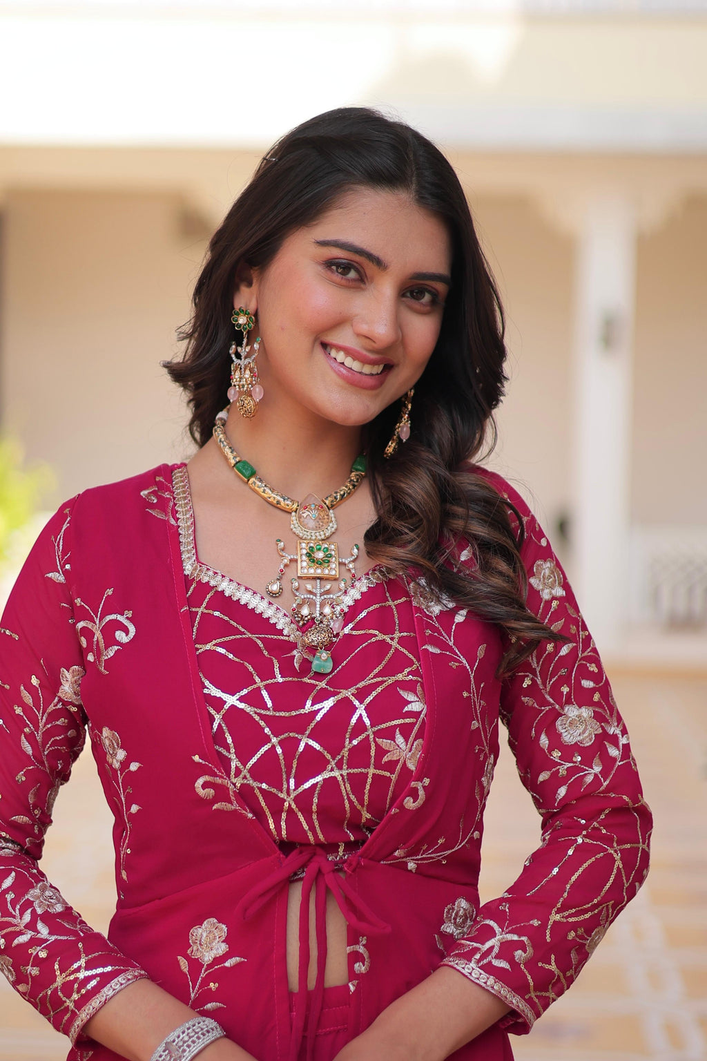Festival Shrug & Plazza With choli | Krushi Life Style
