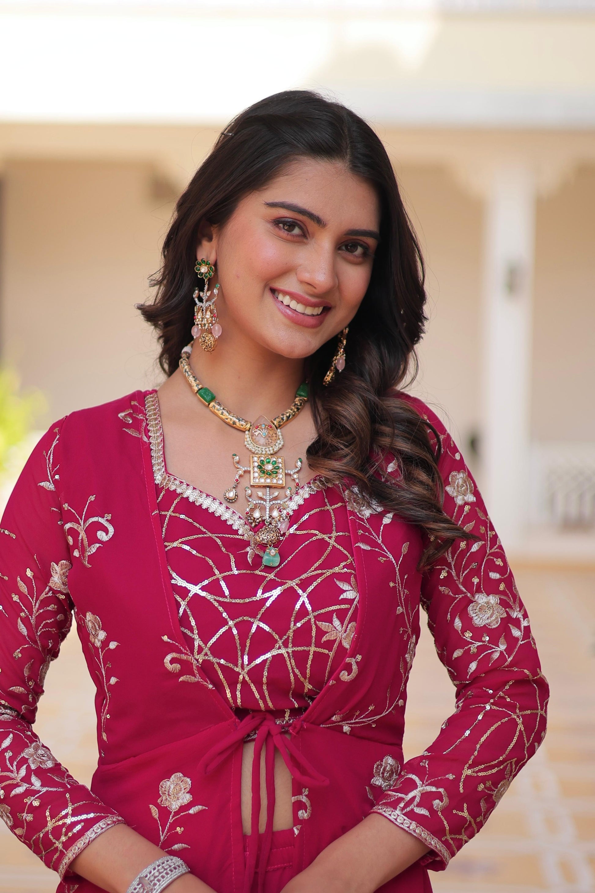 Festival Shrug & Plazza With choli | Krushi Life Style