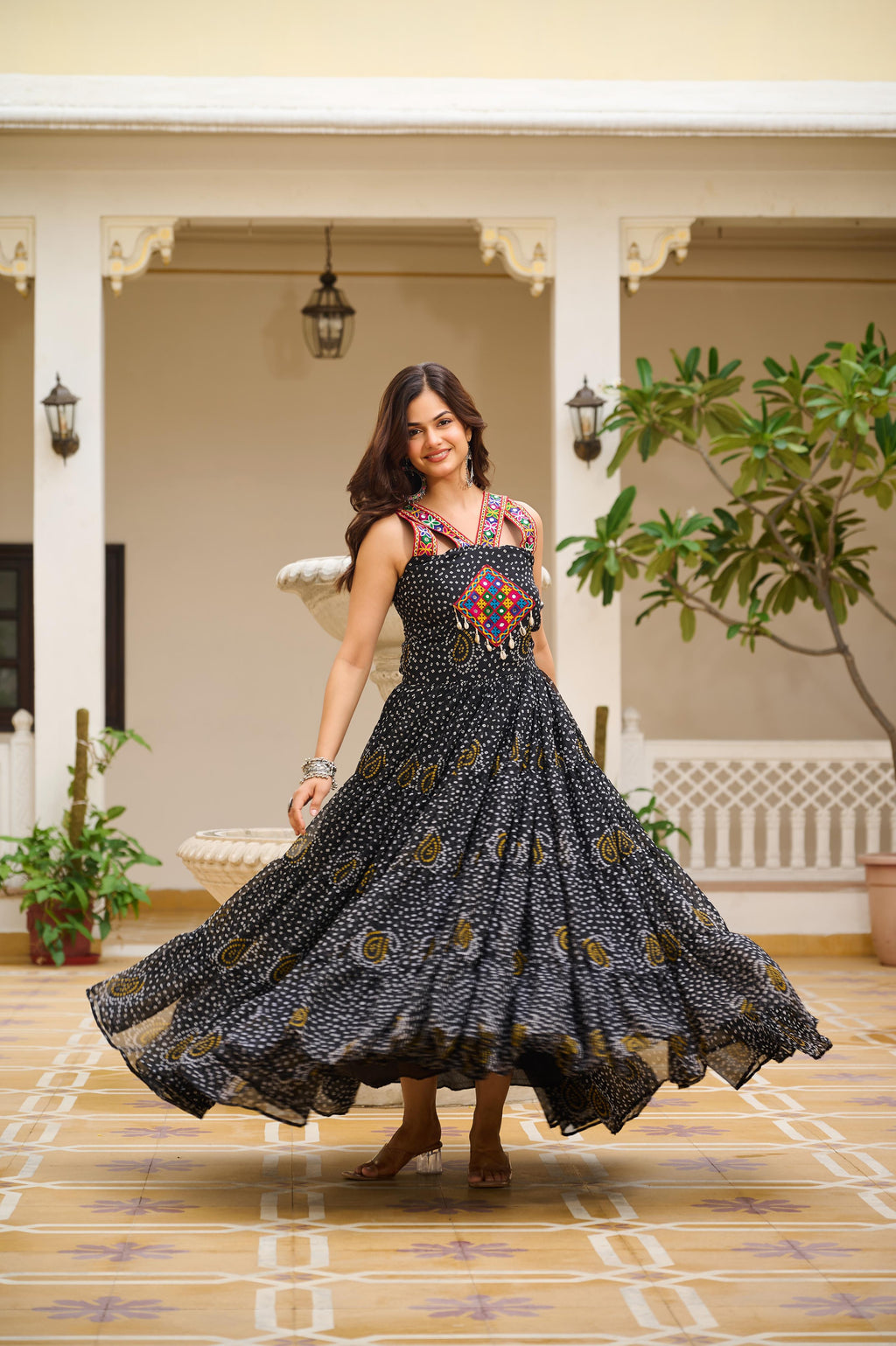 Navratri Special Gamathi Work Gown | Krushi Life Style