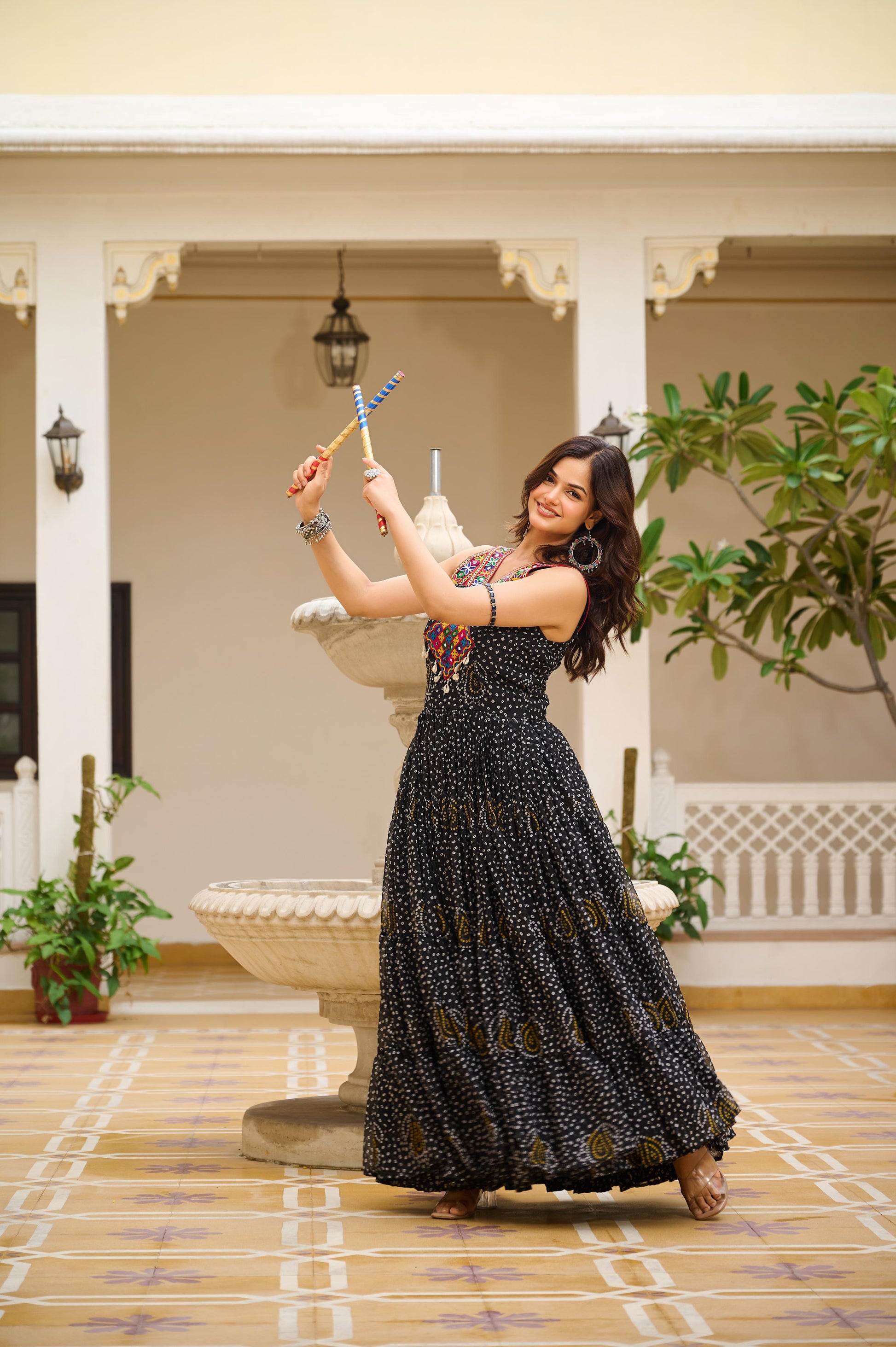 Navratri Special Gamathi Work Gown | Krushi Life Style