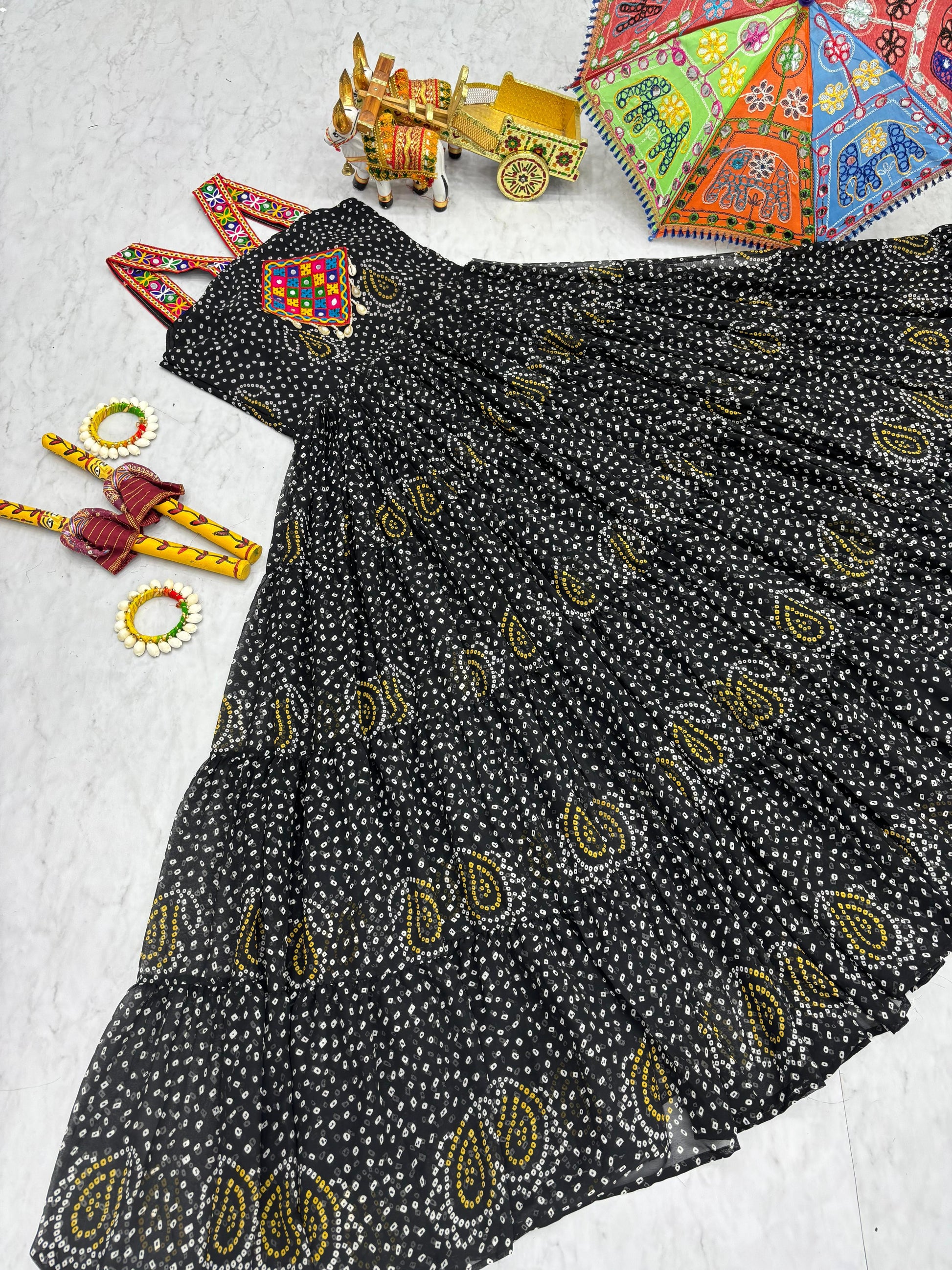 Navratri Special Gamathi Work Gown | Krushi Life Style
