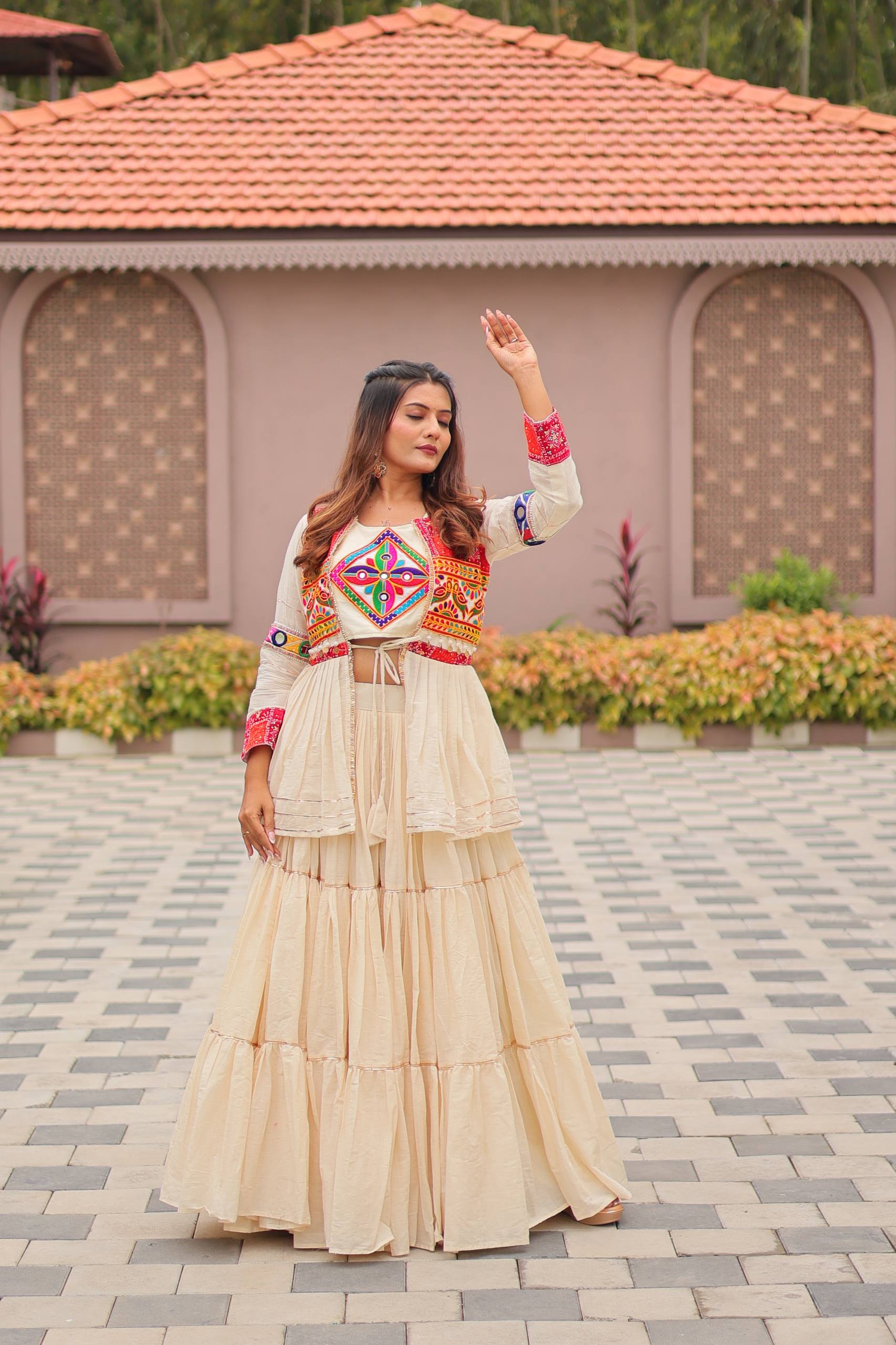 "Navratri Special Gamathi Work Lehenga choli | Krushi Life Style "