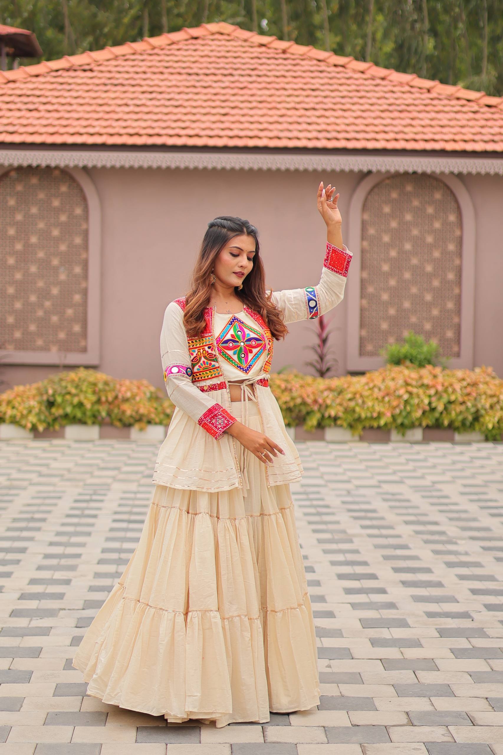 "Navratri Special Gamathi Work Lehenga choli | Krushi Life Style "
