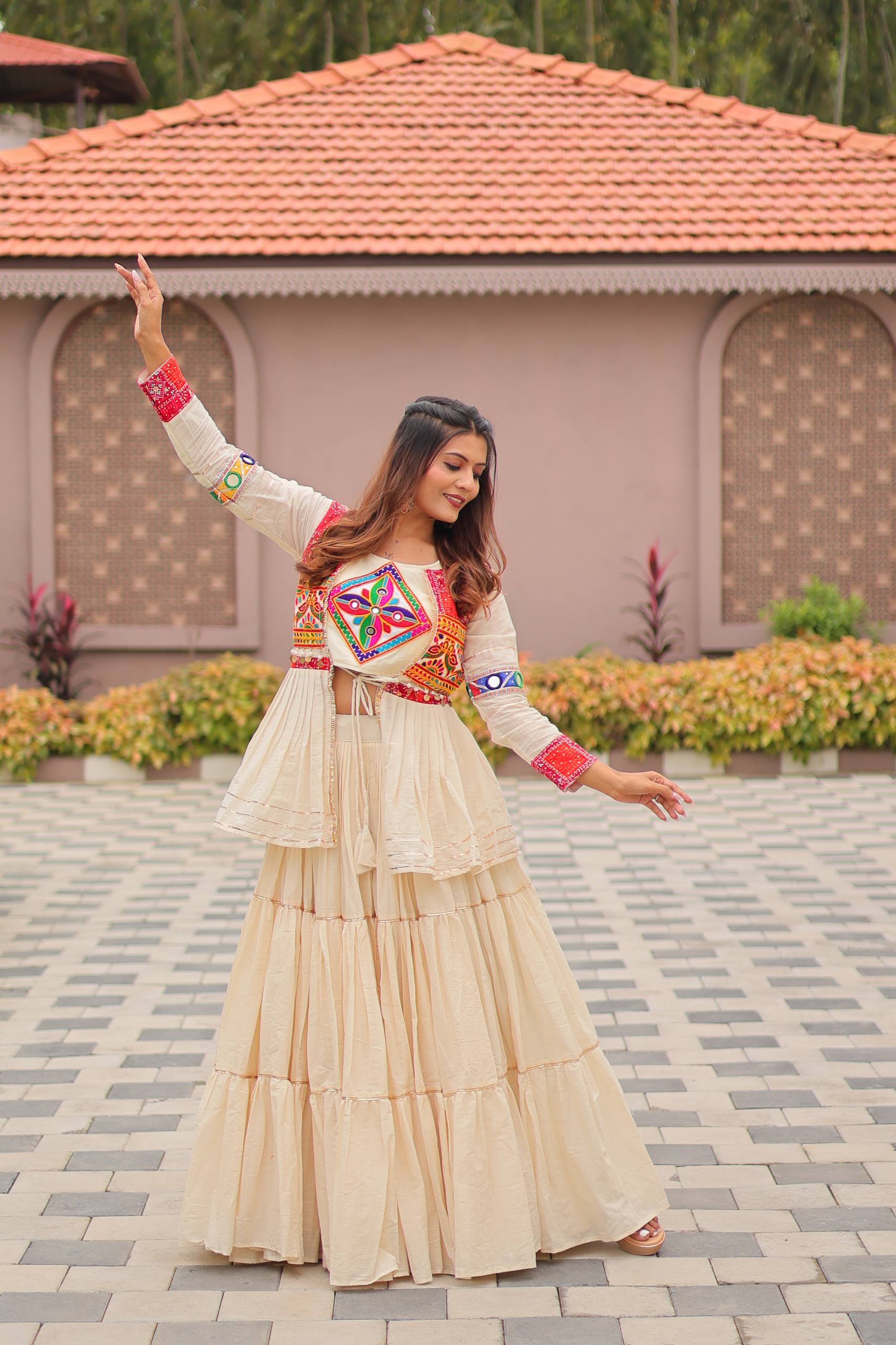 "Navratri Special Gamathi Work Lehenga choli | Krushi Life Style "