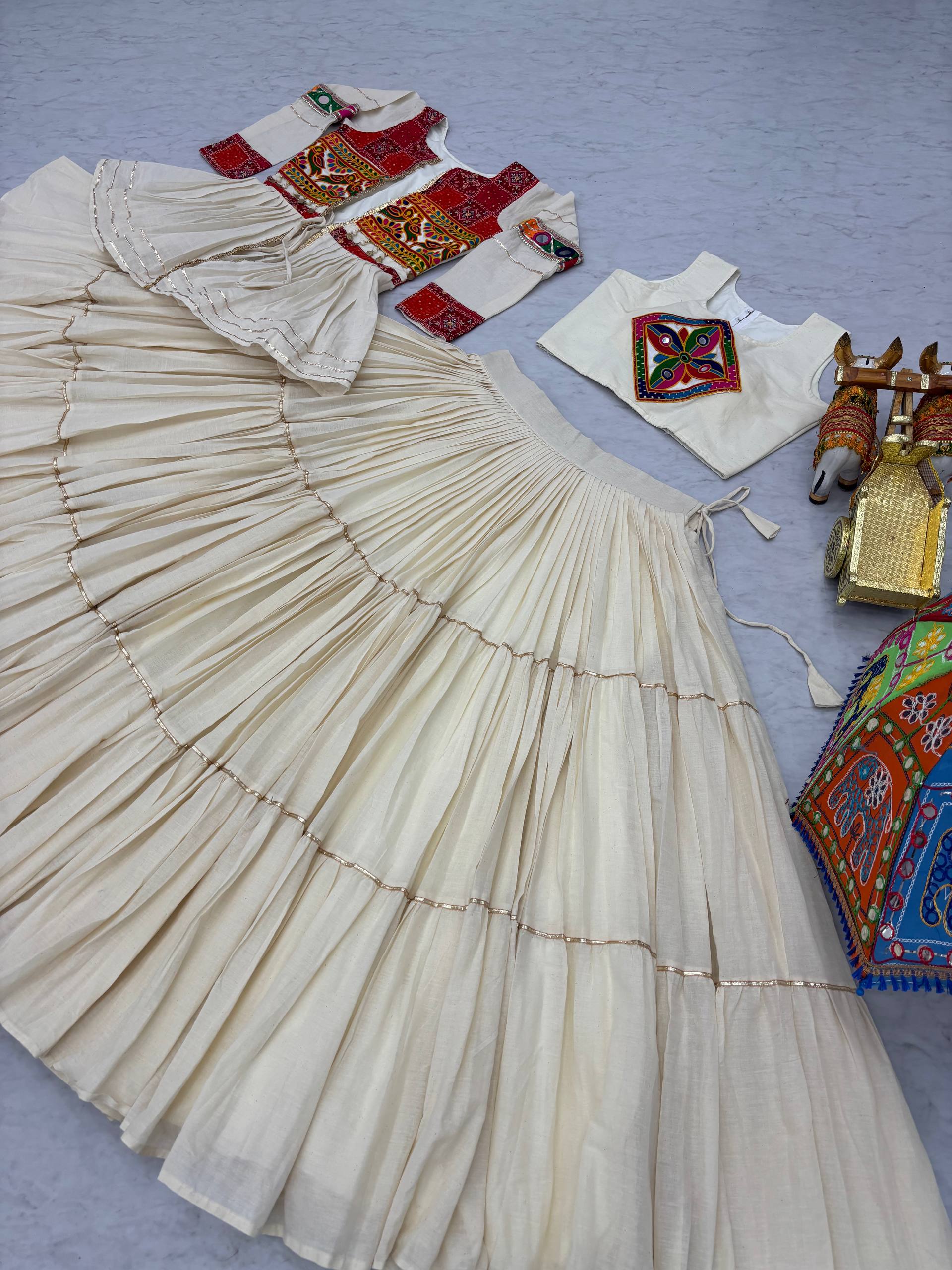 "Navratri Special Gamathi Work Lehenga choli | Krushi Life Style "