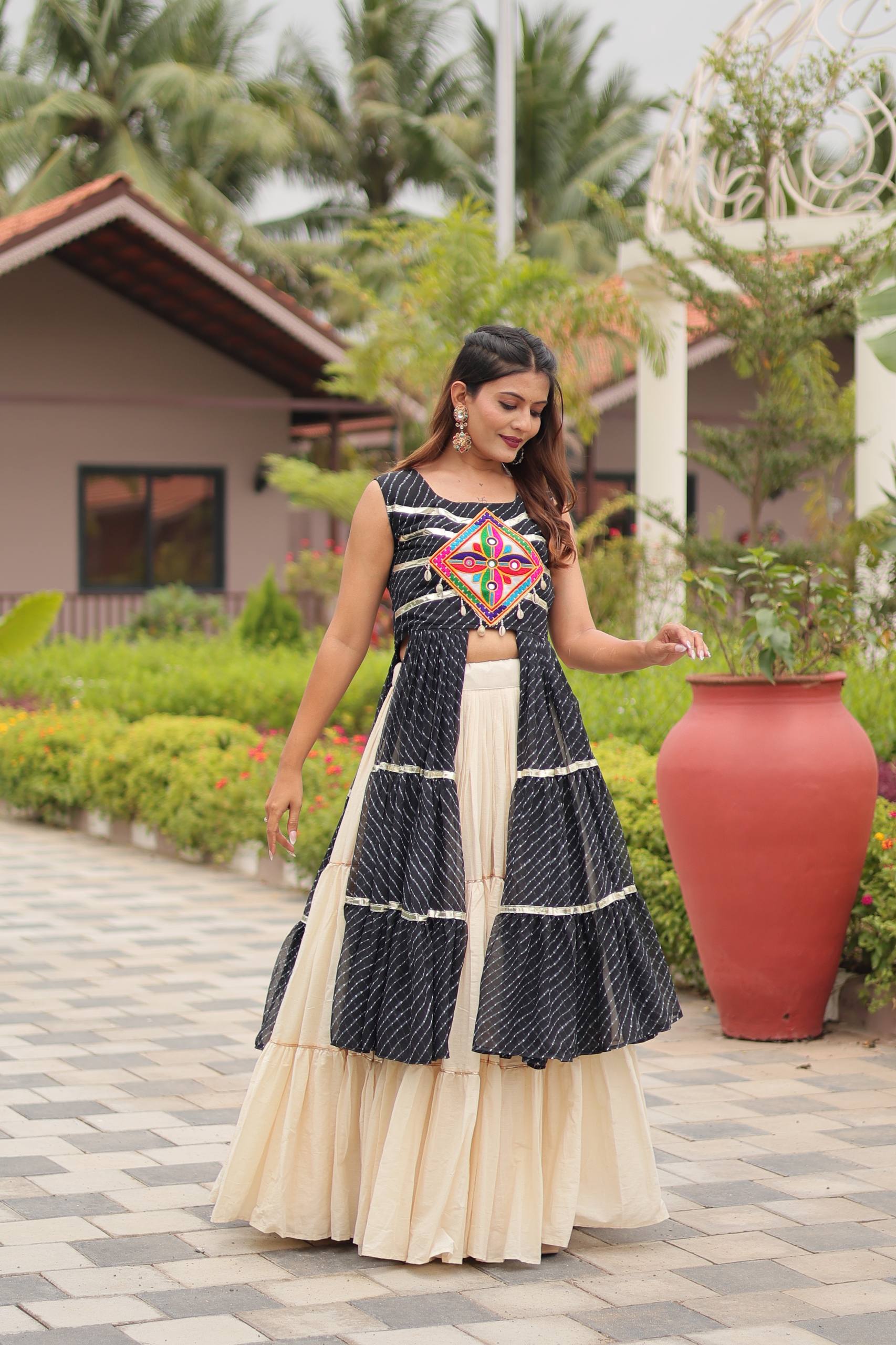 Navratri Special Gamathi Work Lehenga choli | Krushi Life Style