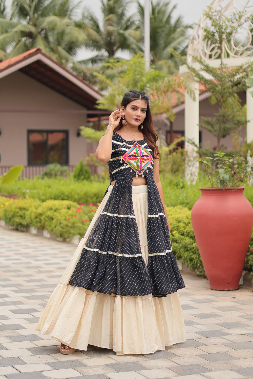 Navratri Special Gamathi Work Lehenga choli | Krushi Life Style