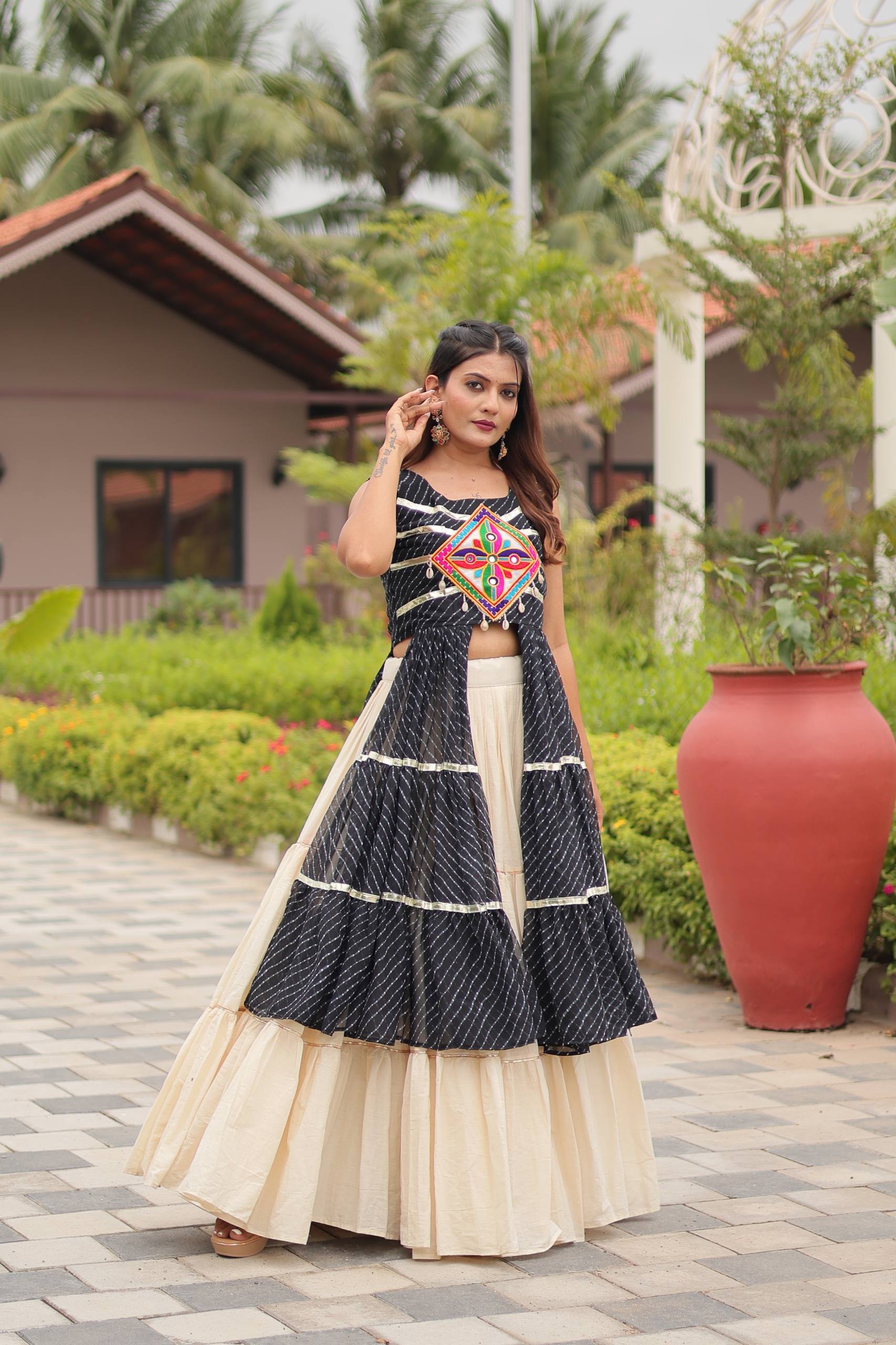 Navratri Special Gamathi Work Lehenga choli | Krushi Life Style
