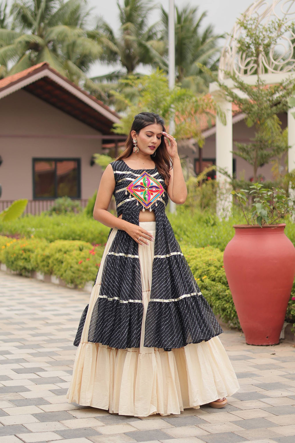 Navratri Special Gamathi Work Lehenga choli | Krushi Life Style