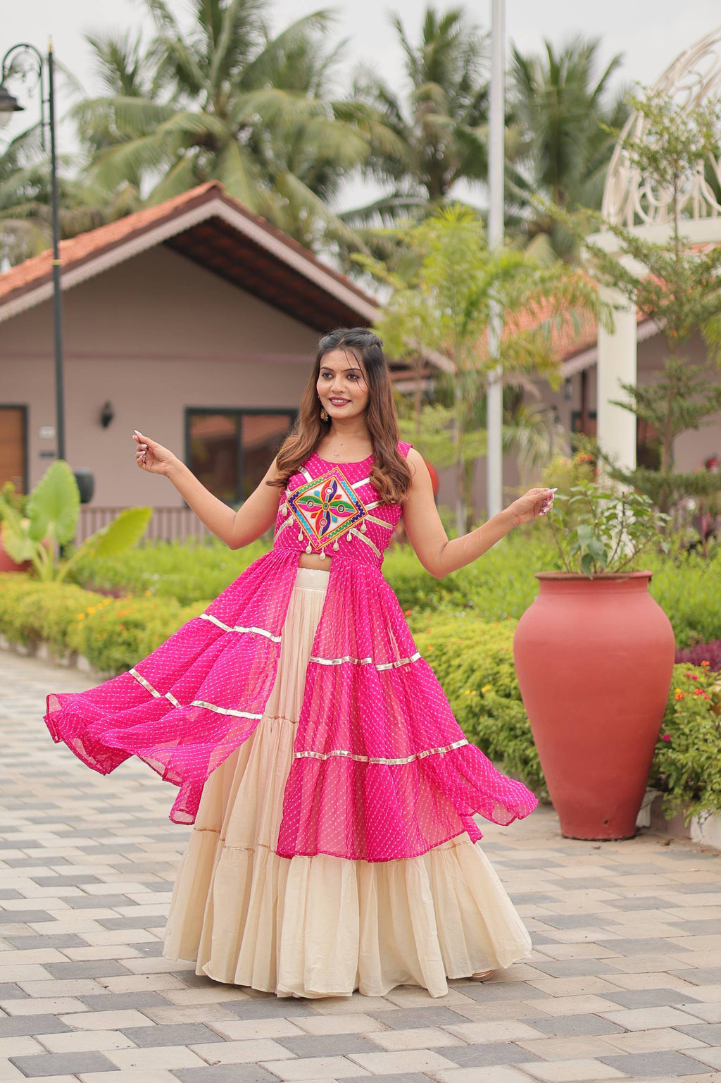 Navratri Special Gamathi Work Lehenga choli | Krushi Life Style
