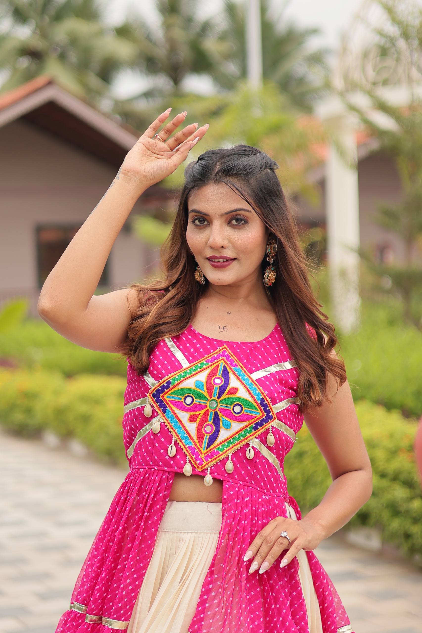 Navratri Special Gamathi Work Lehenga choli | Krushi Life Style