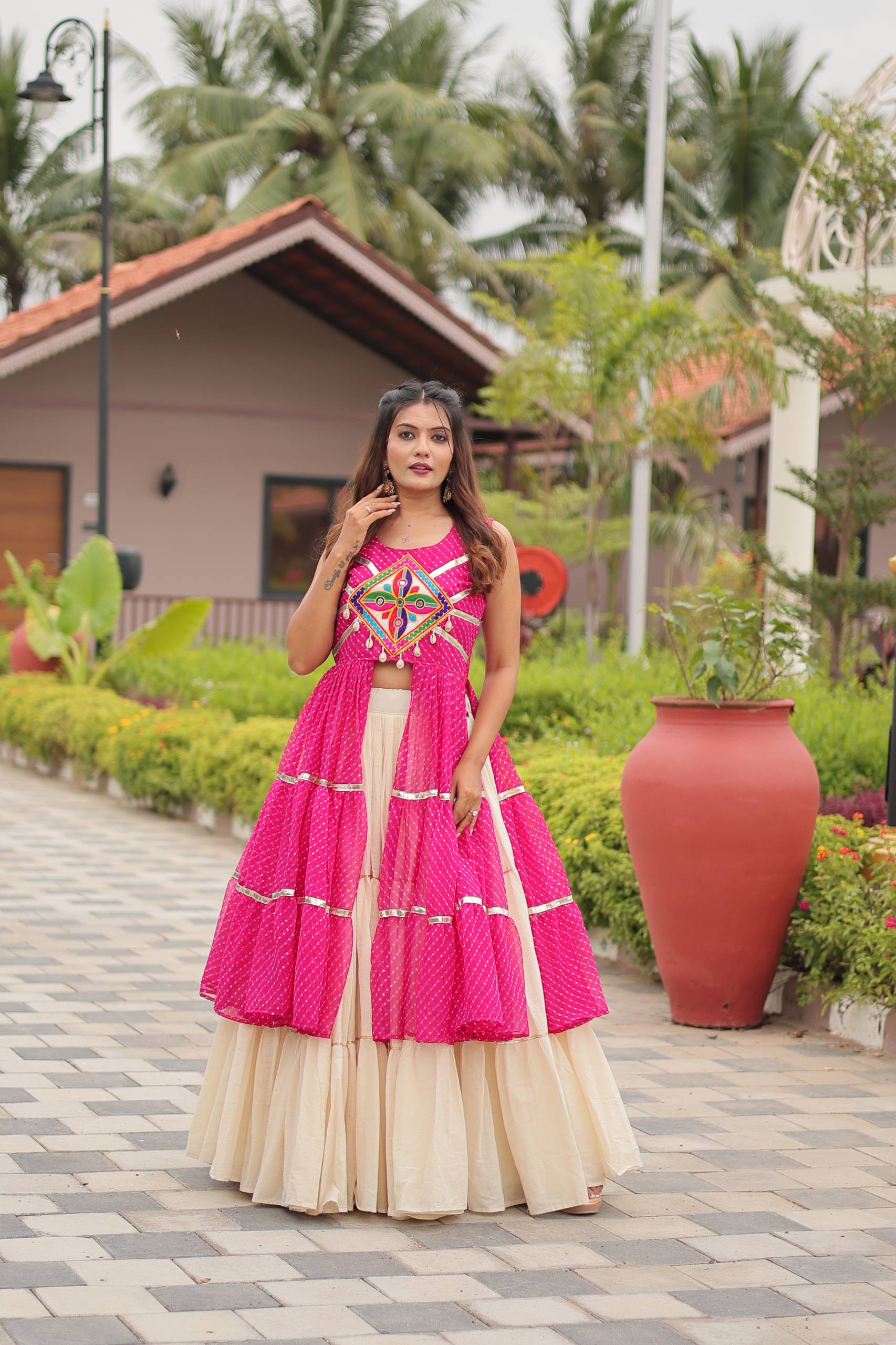 Navratri Special Gamathi Work Lehenga choli | Krushi Life Style