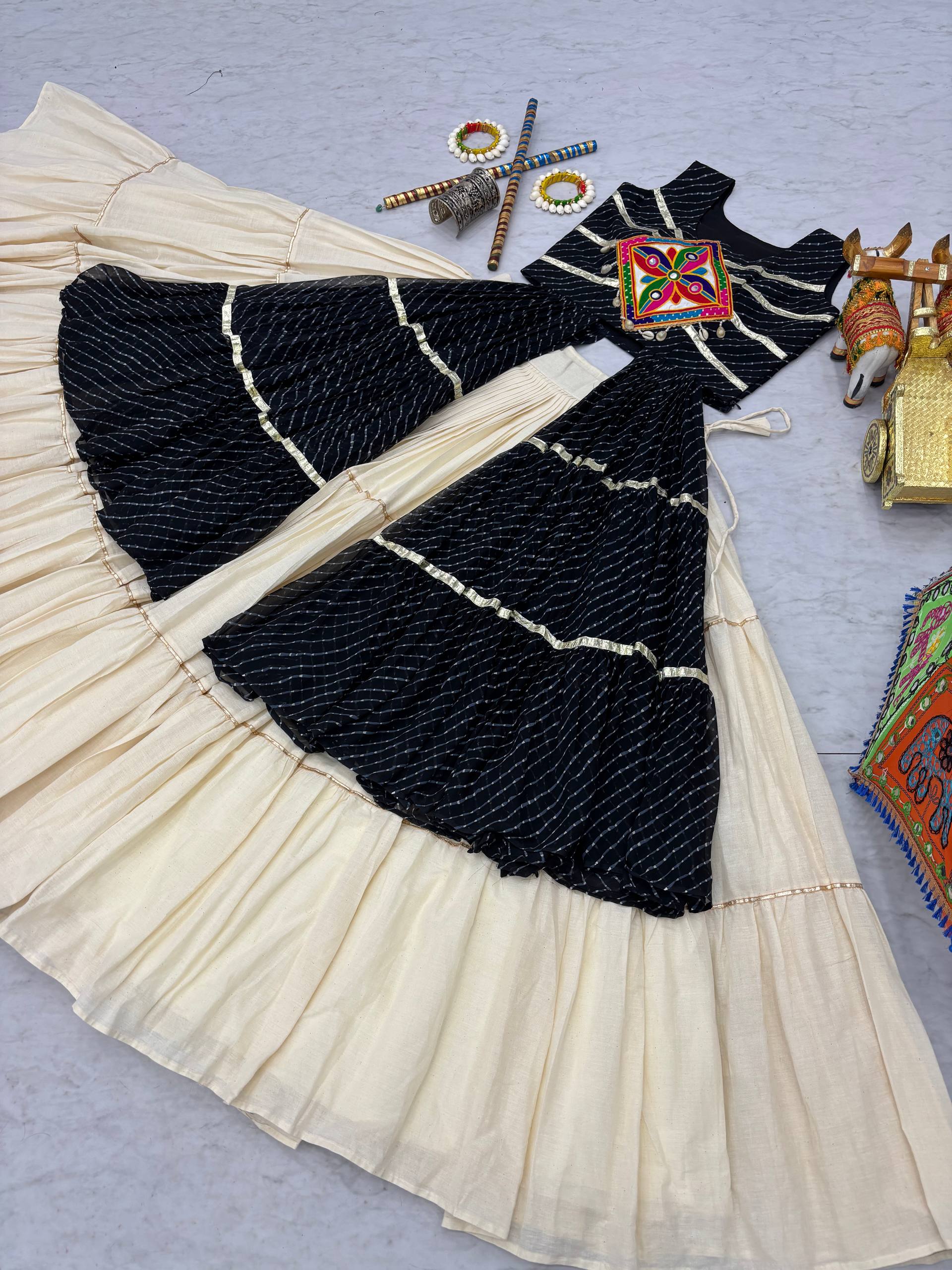 Navratri Special Gamathi Work Lehenga choli | Krushi Life Style