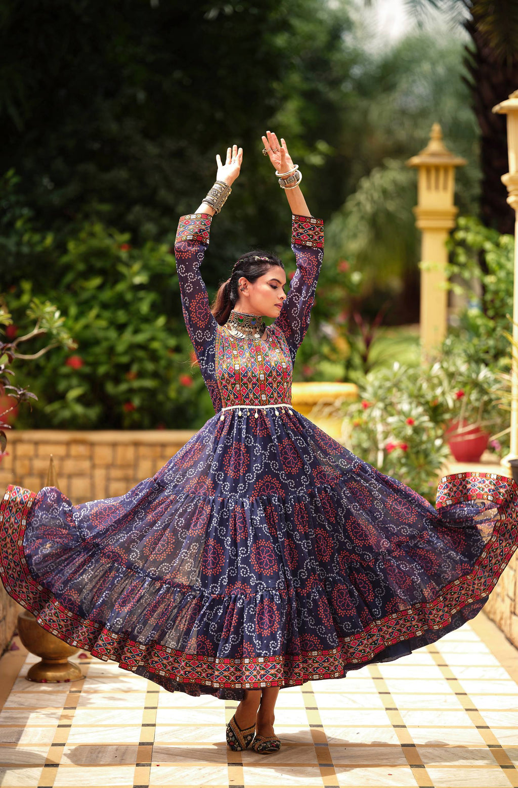 Garba Style Gown | Krushi Life Style