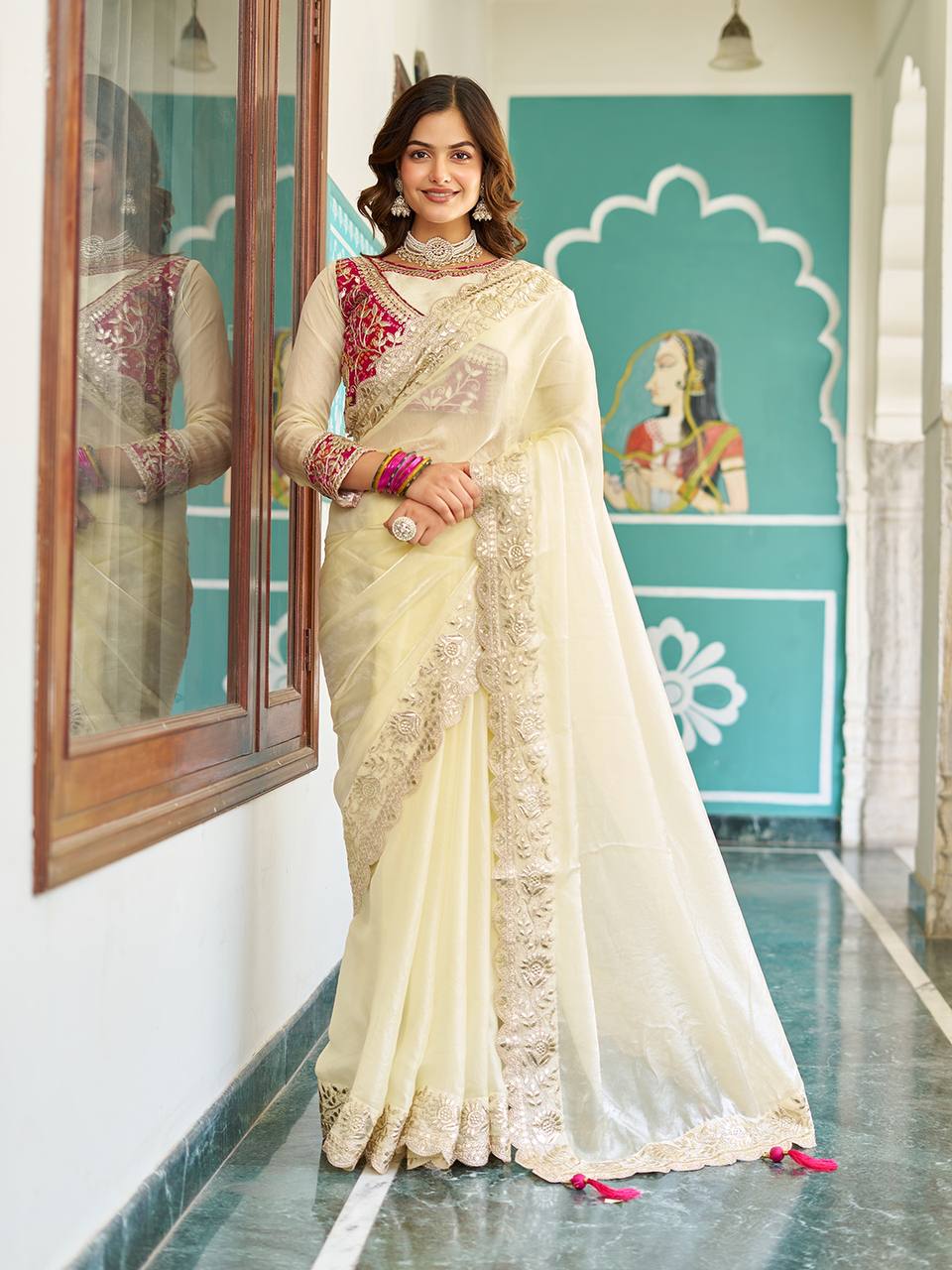 "Festival saree & fancy blause | Krushi Life Style "