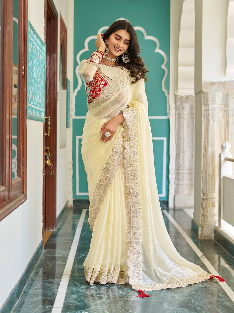 "Festival saree & fancy blause | Krushi Life Style "