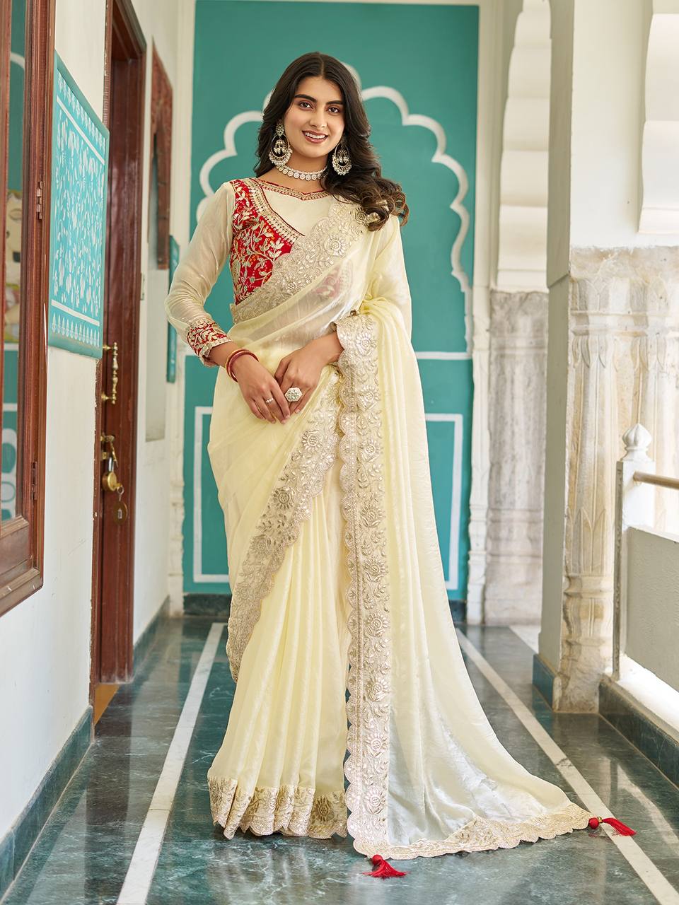 "Festival saree & fancy blause | Krushi Life Style "