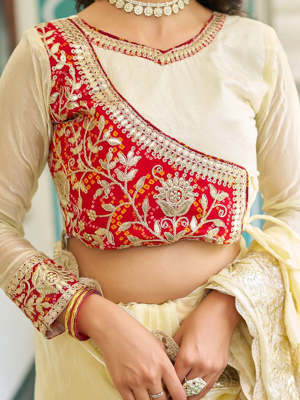 "Festival saree & fancy blause | Krushi Life Style "
